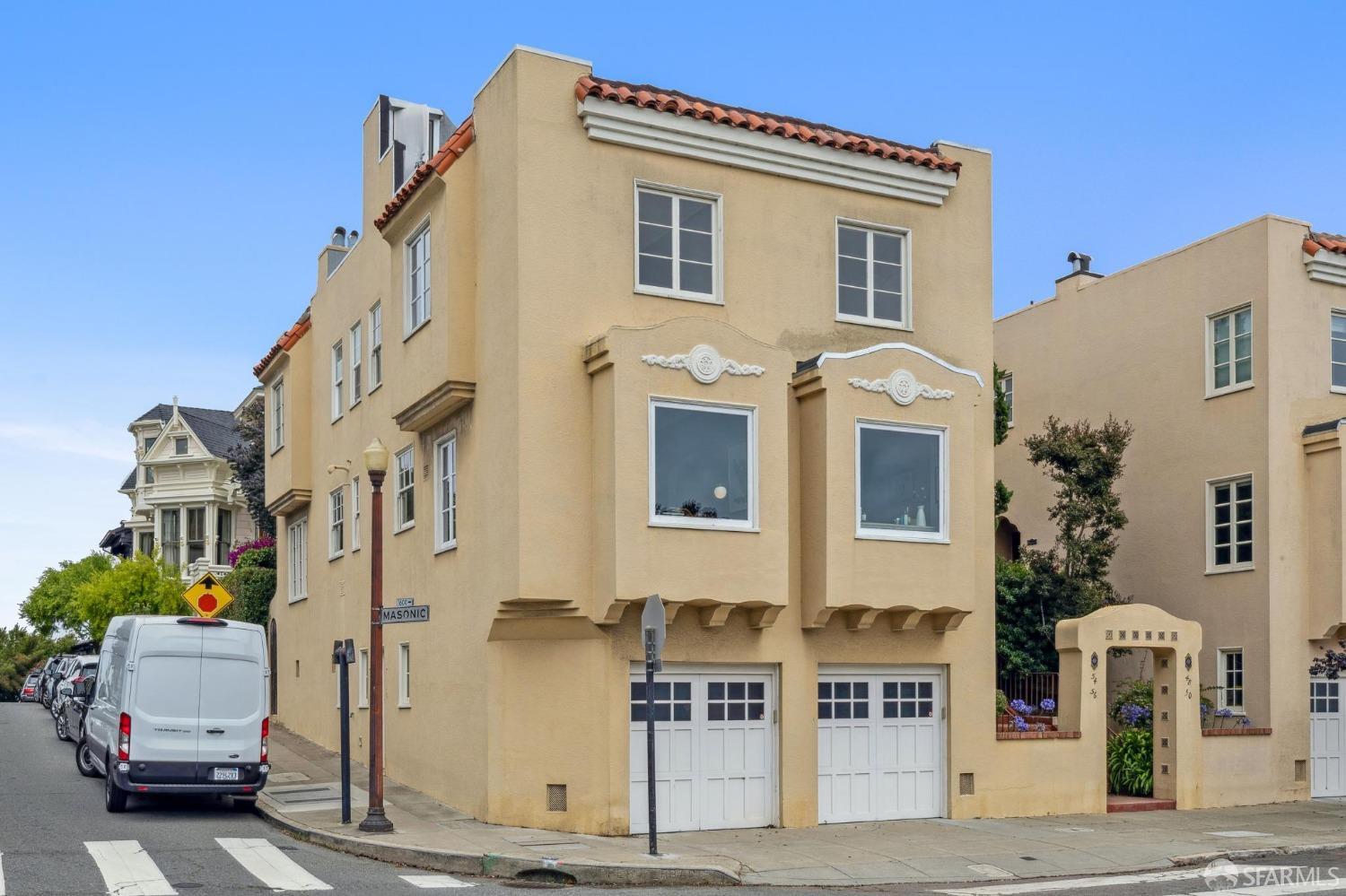 54 Upper Terrace San Francisco, CA 94117 - Photo 57 of 61 a front view of a house with a yard