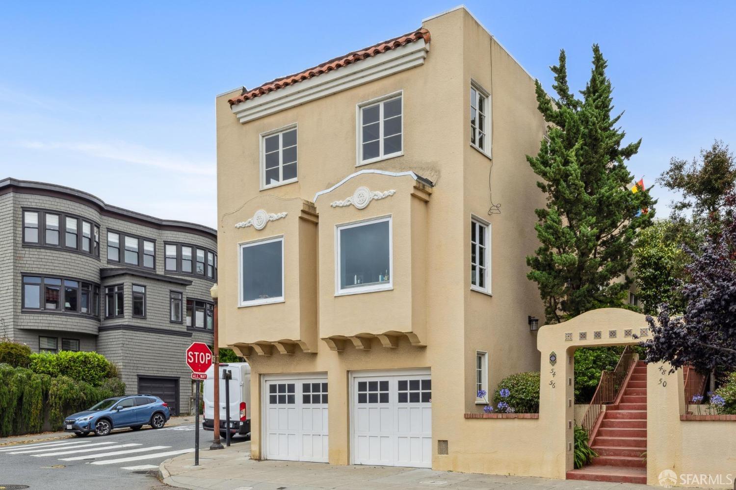 54 Upper Terrace San Francisco, CA 94117 - Photo 58 of 61 a front view of a house with a yard