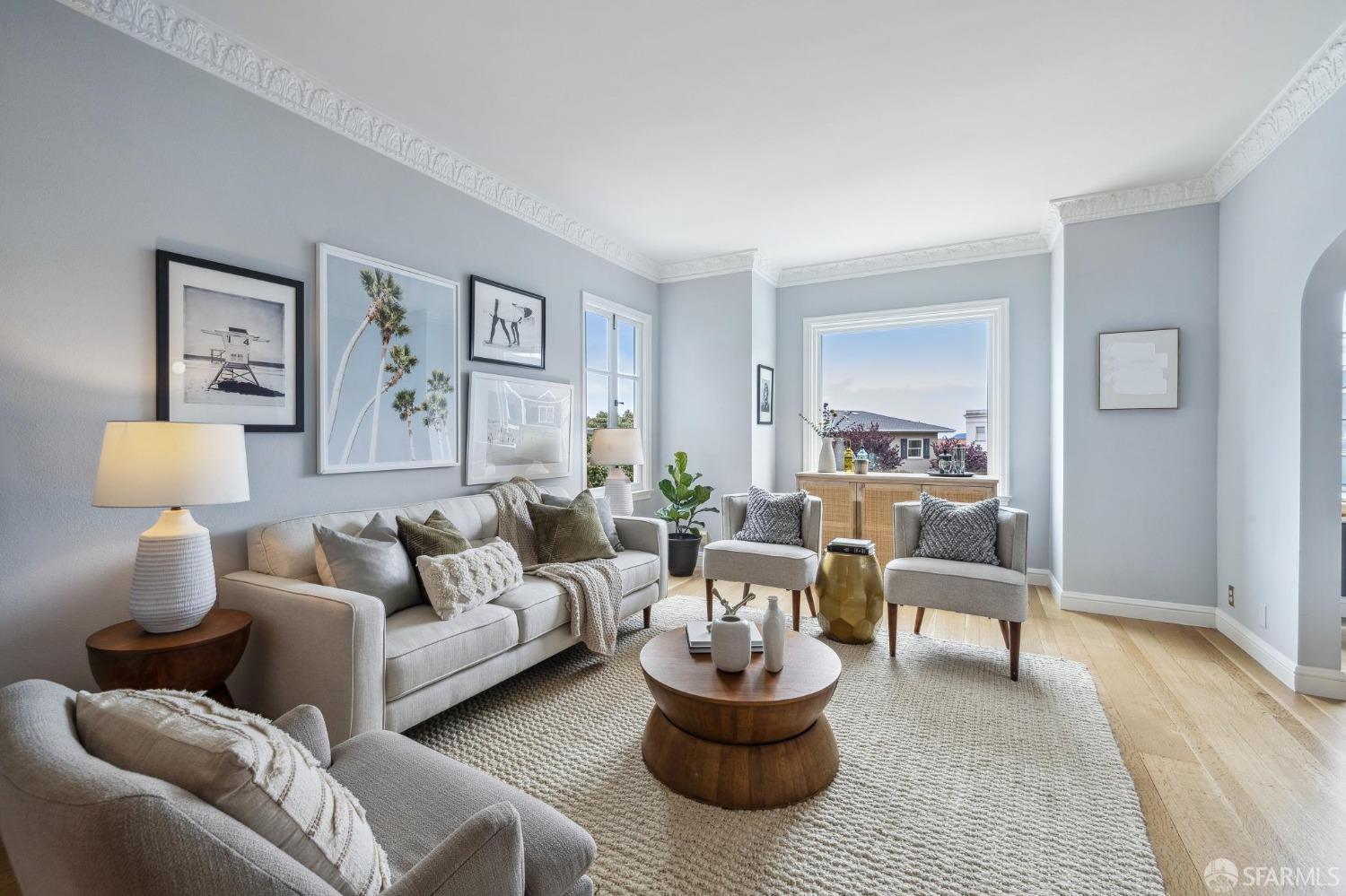 54 Upper Terrace San Francisco, CA 94117 - Photo 7 of 61 a living room with furniture and a lamp