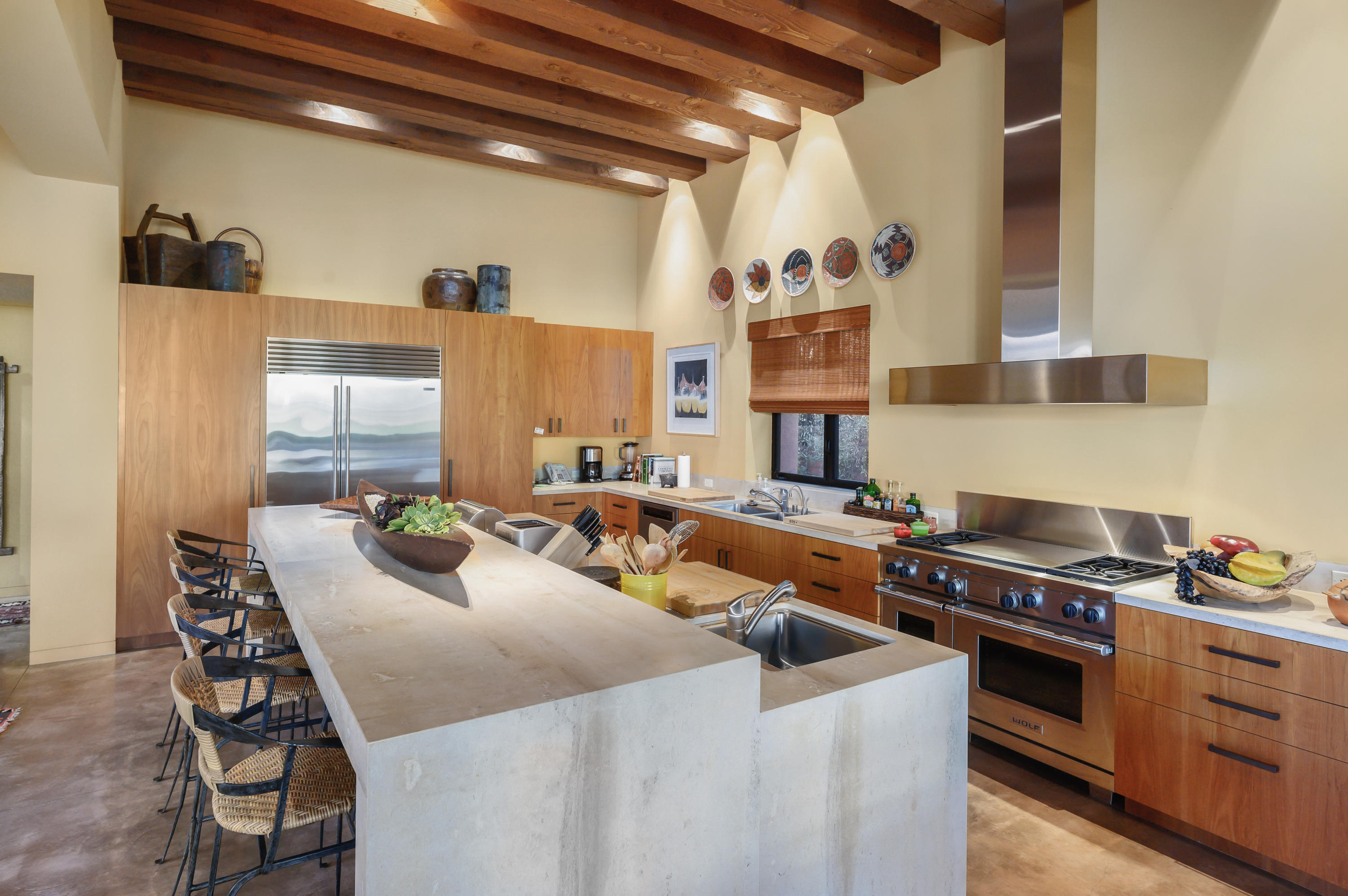 37801 Thompson Road Rancho Mirage, CA 92270 - Photo 20 of 31 a kitchen with stainless steel appliances a stove a sink and a refrigerator