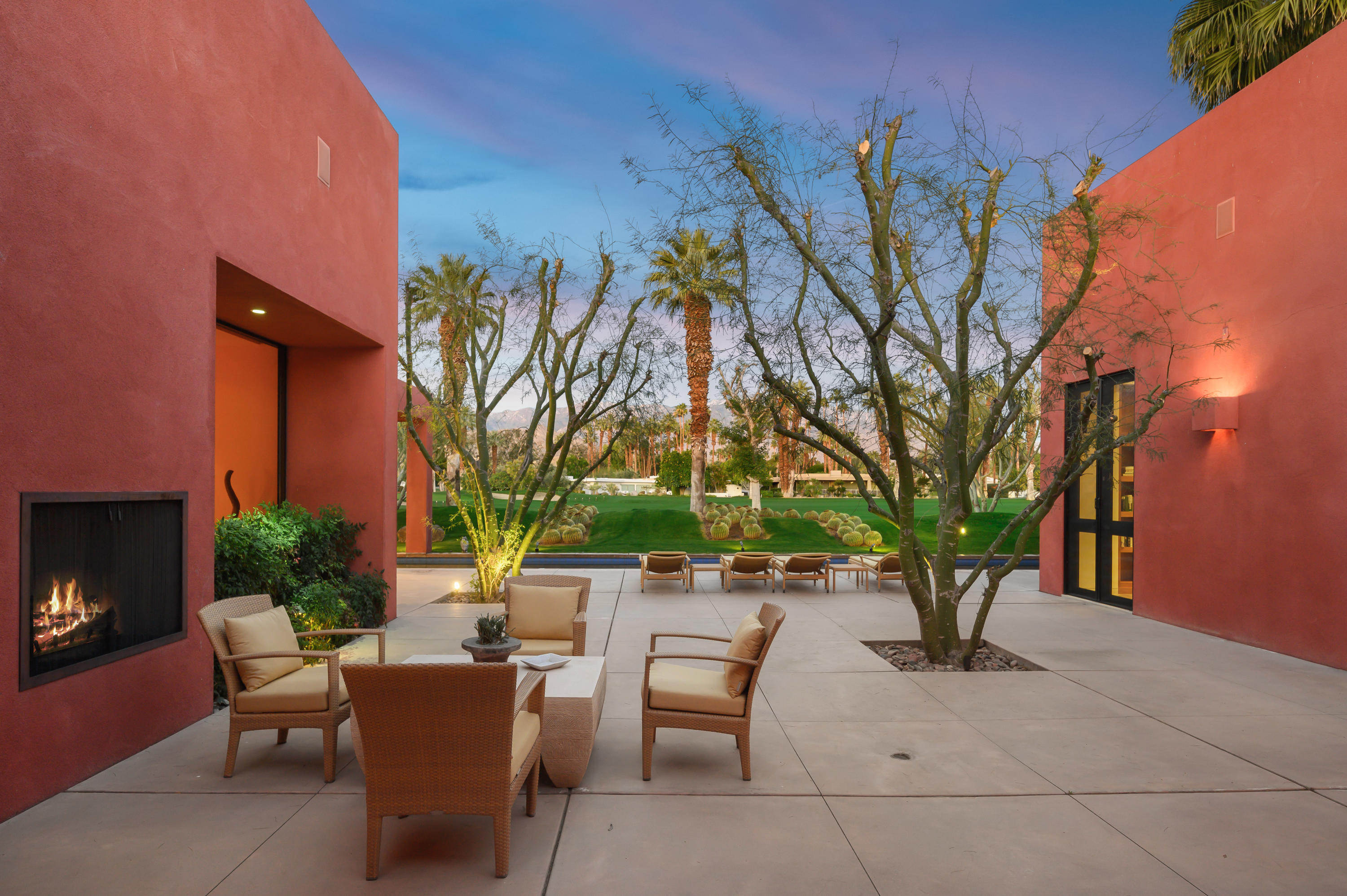 37801 Thompson Road Rancho Mirage, CA 92270 - Photo 7 of 31 a backyard of a house with outdoor seating