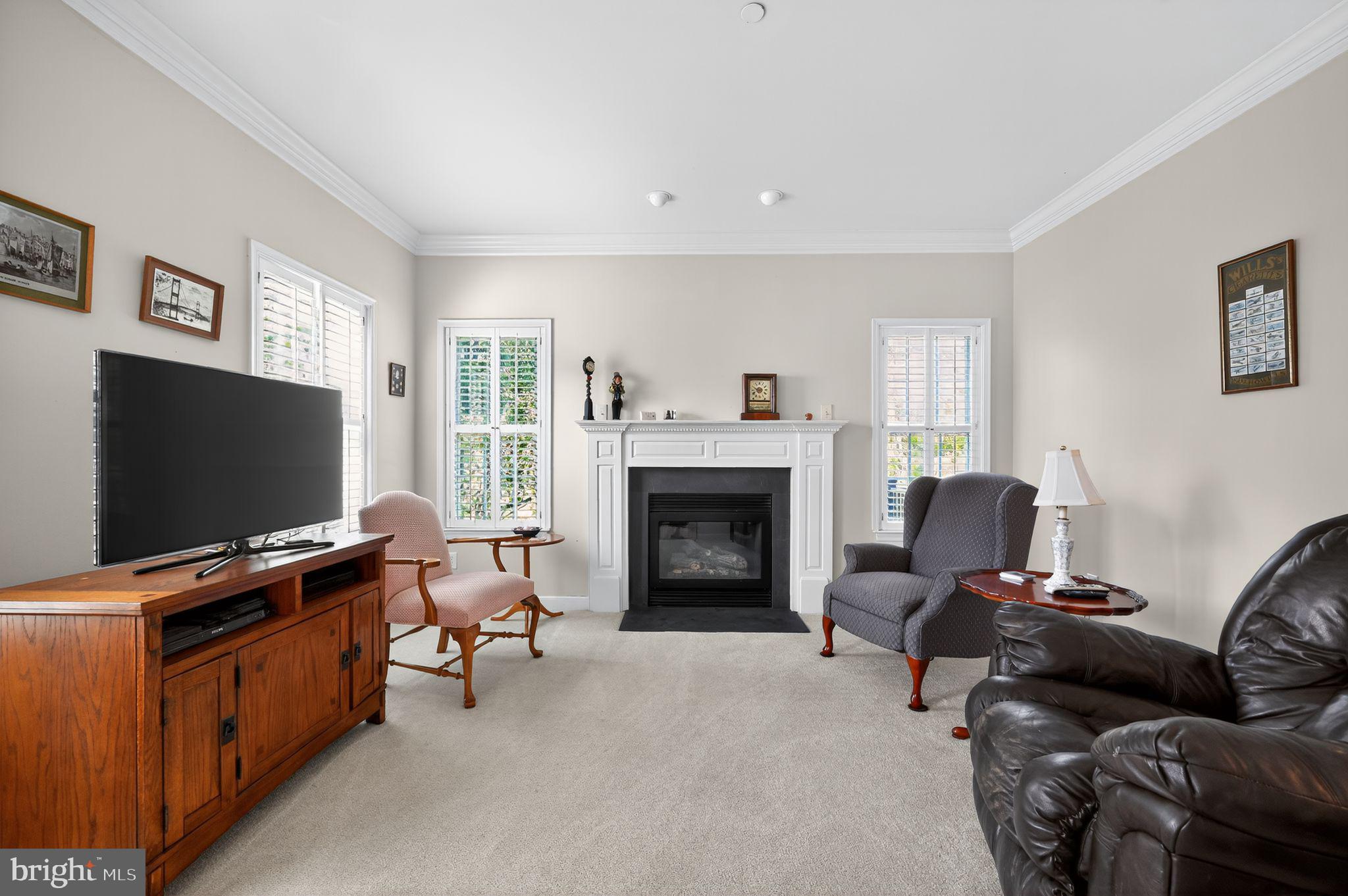 4616 Old Oak Road Doylestown, PA 18902 - Photo 3 of 29 Living Room with Gas Fireplace