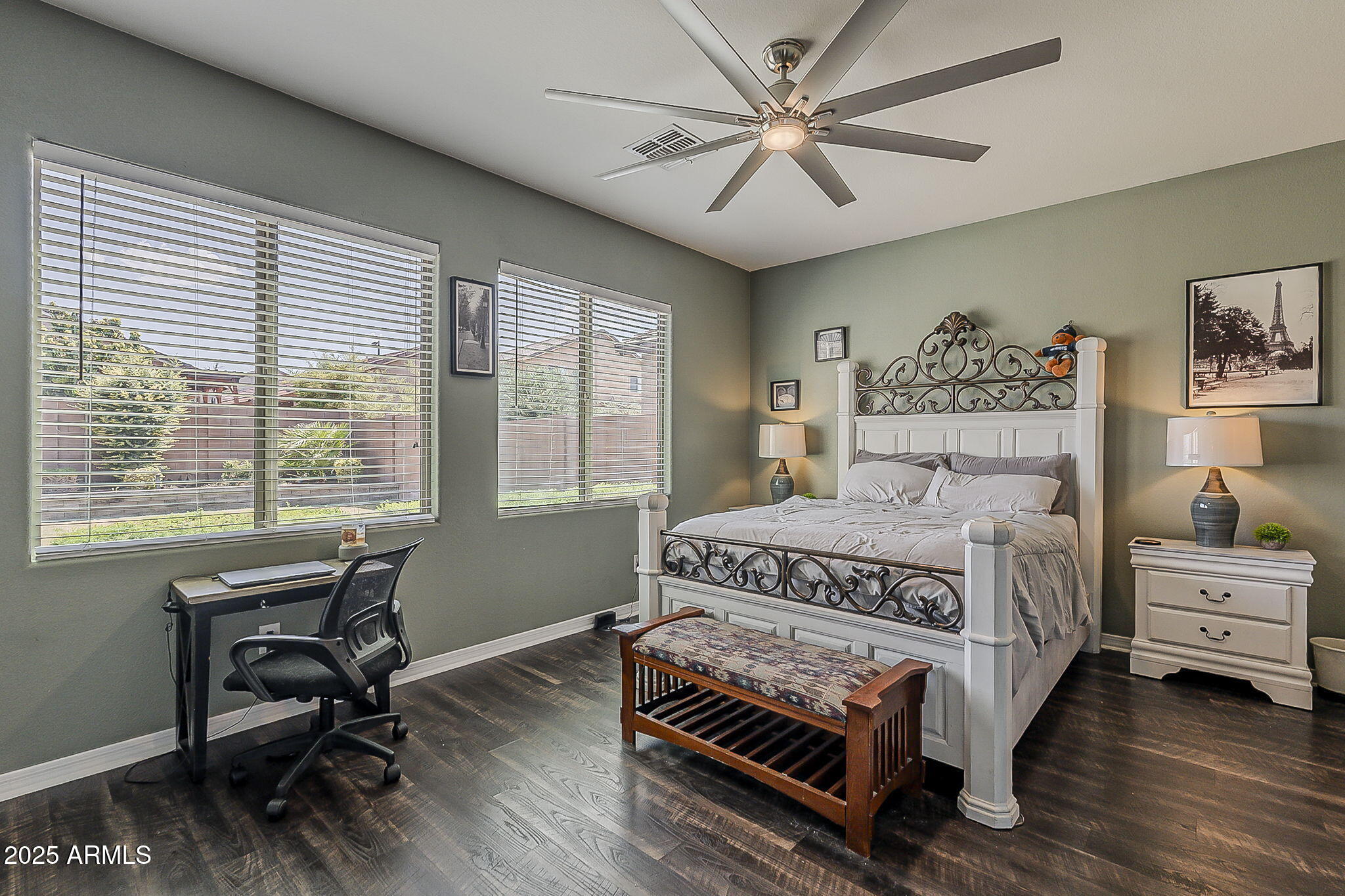 4407 West Crescent Road San Tan Valley, AZ 85144 - Photo 20 of 50 a bedroom with a bed a desk and chair with window