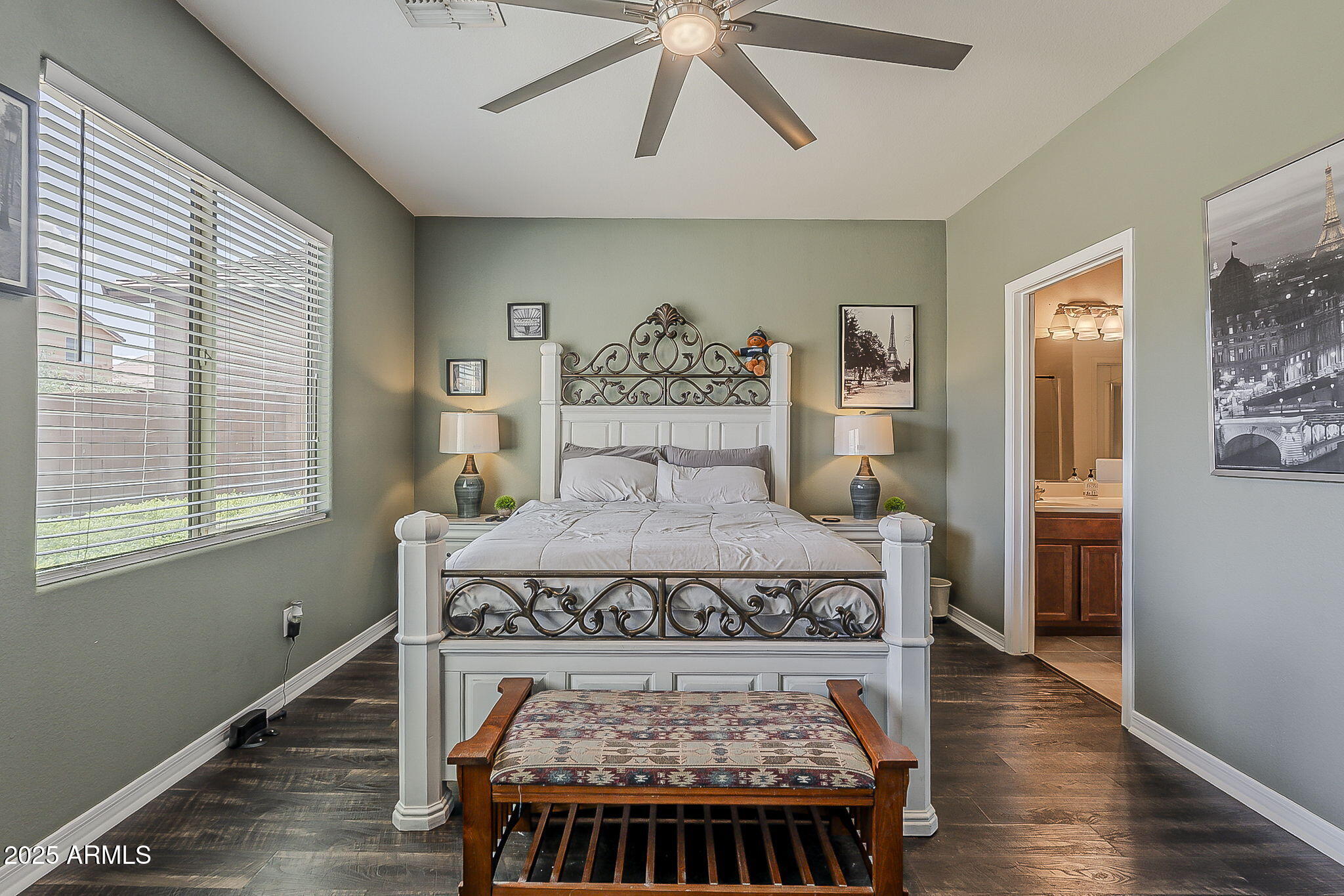 4407 West Crescent Road San Tan Valley, AZ 85144 - Photo 21 of 50 a bed sitting in a bedroom next to a window