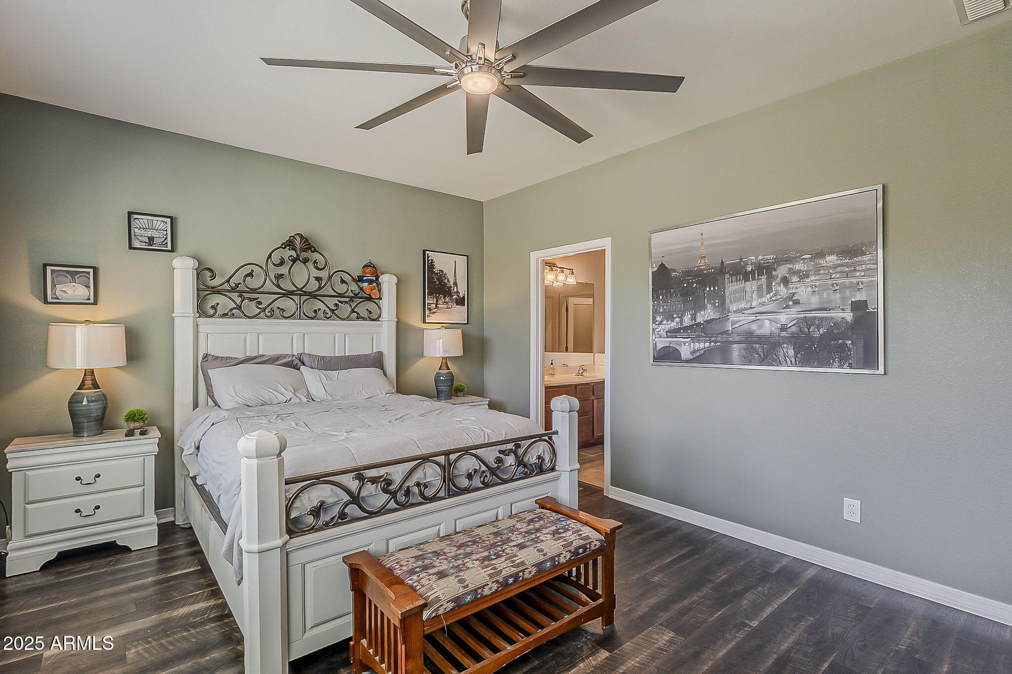 4407 West Crescent Road San Tan Valley, AZ 85144 - Photo 22 of 50 a bedroom with a bed and a painting on the wall