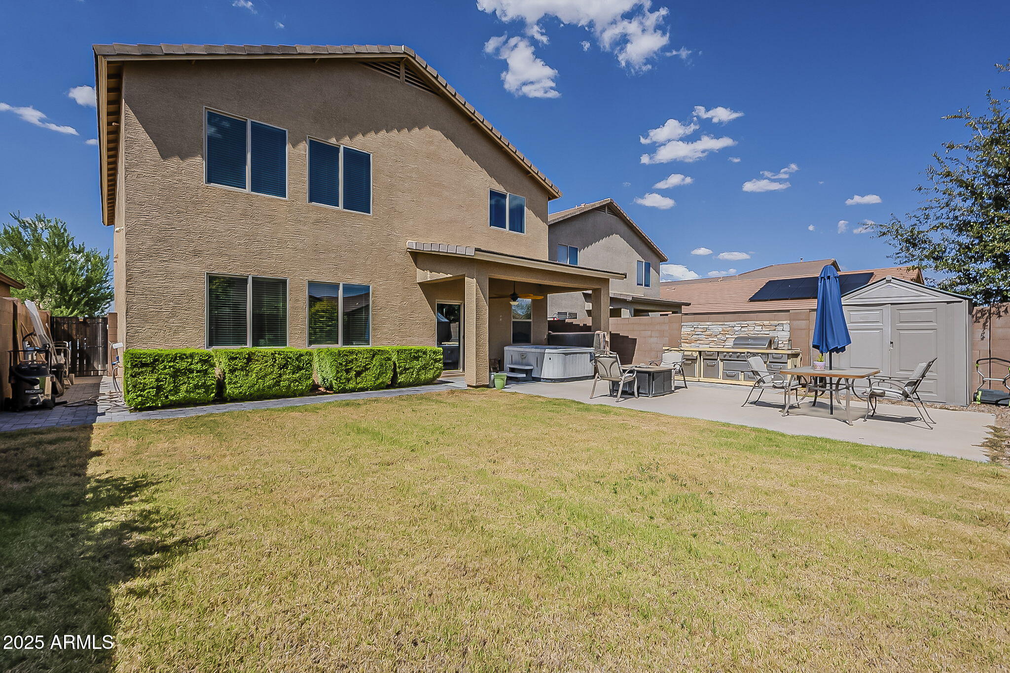 4407 West Crescent Road San Tan Valley, AZ 85144 - Photo 48 of 50 a view of a house with dining room and swimming pool