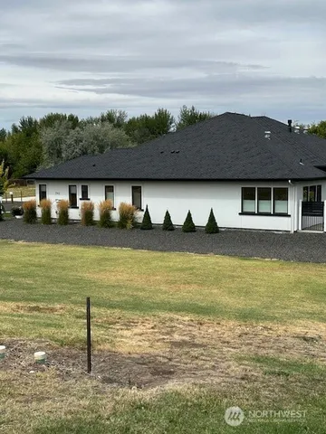 a view of a lake with a mountain in the background