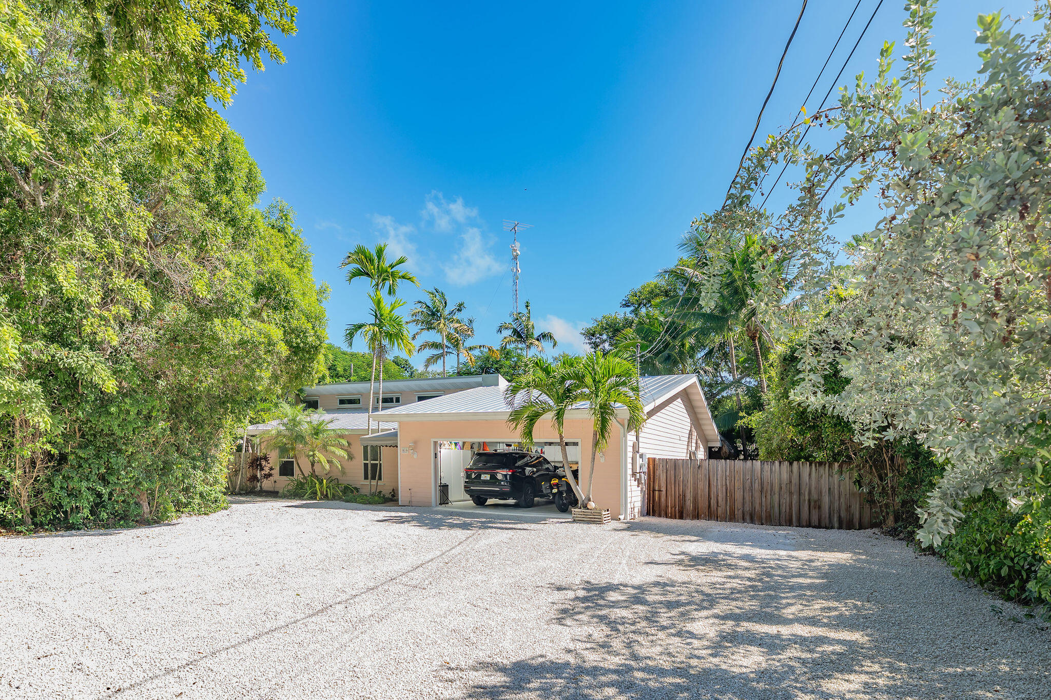 Large driveway