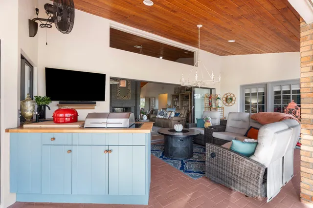 a view of an ocean and beach