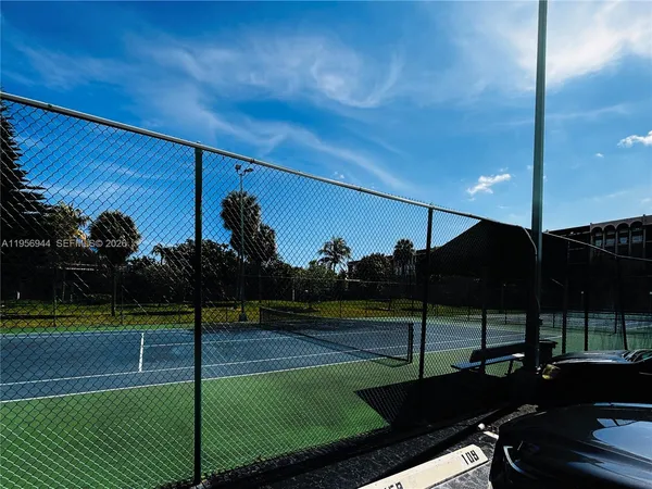 a view of a tennis court