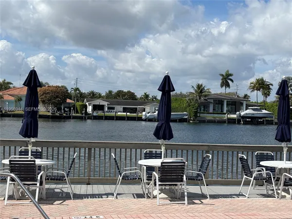 a view of a lake from a balcony