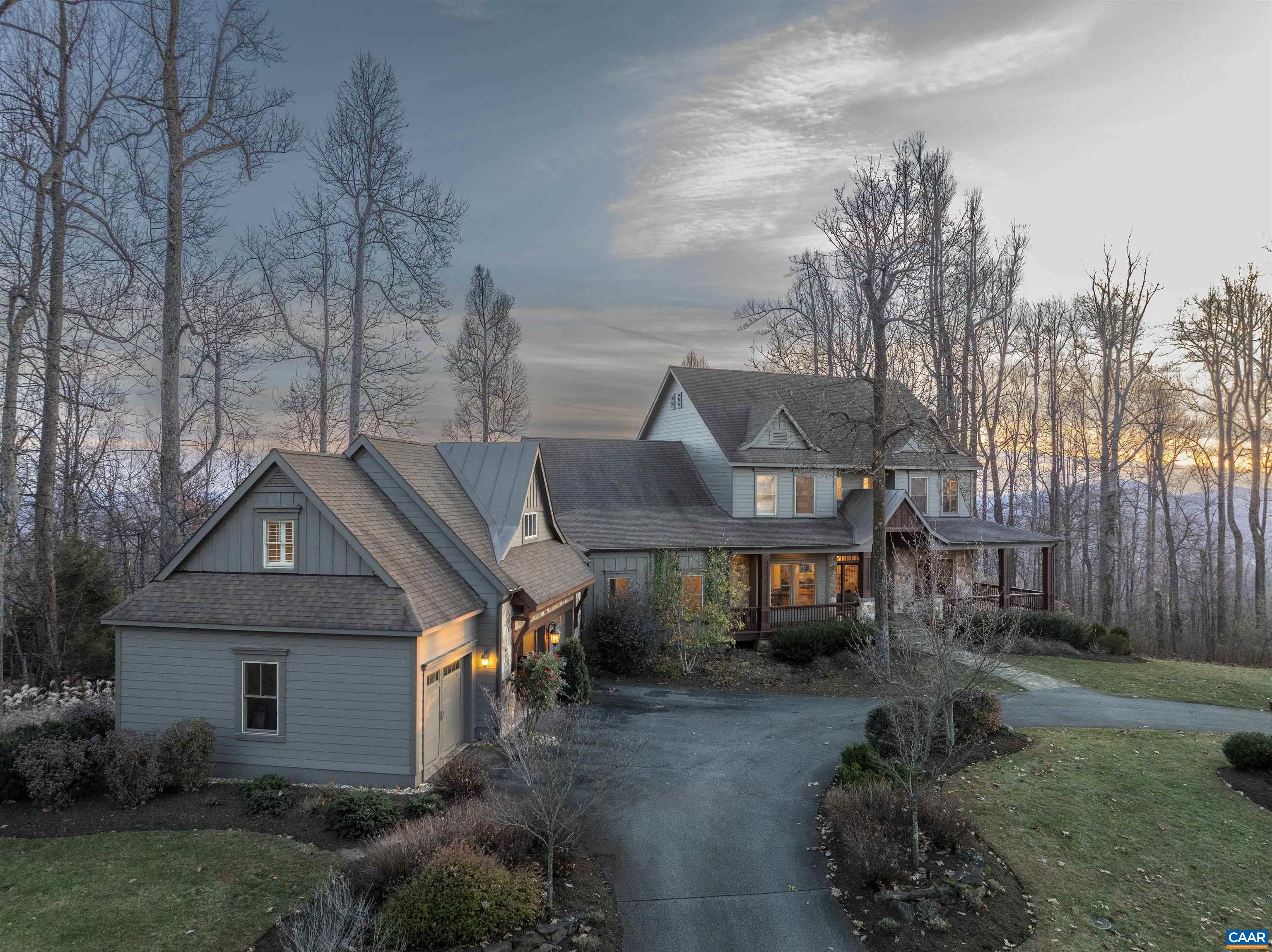 765 Summit Ridge Point Charlottesville, VA 22911 - Photo 58 of 60 a front view of a house with a garden