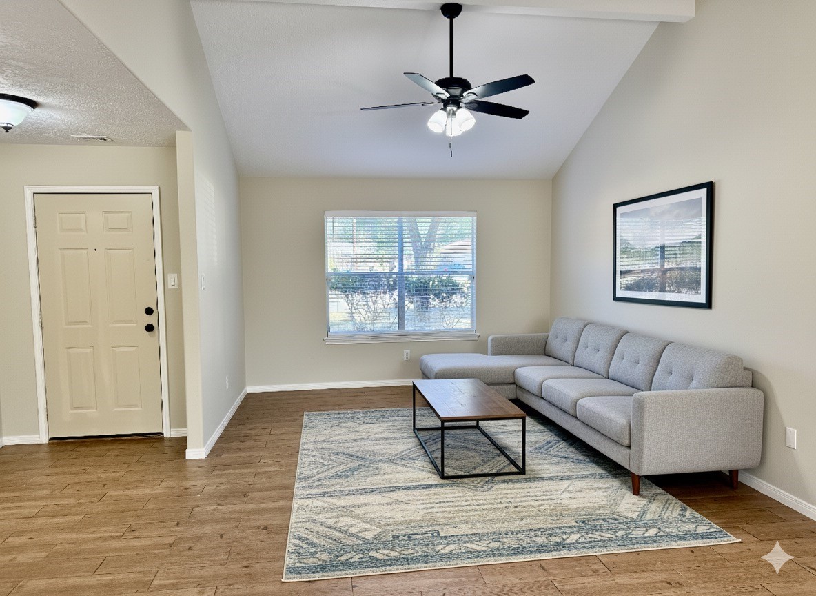 16306 Many Trees Lane Conroe, TX 77302 - Photo 14 of 14 Living room is virtually staged. Nice open floor plan.