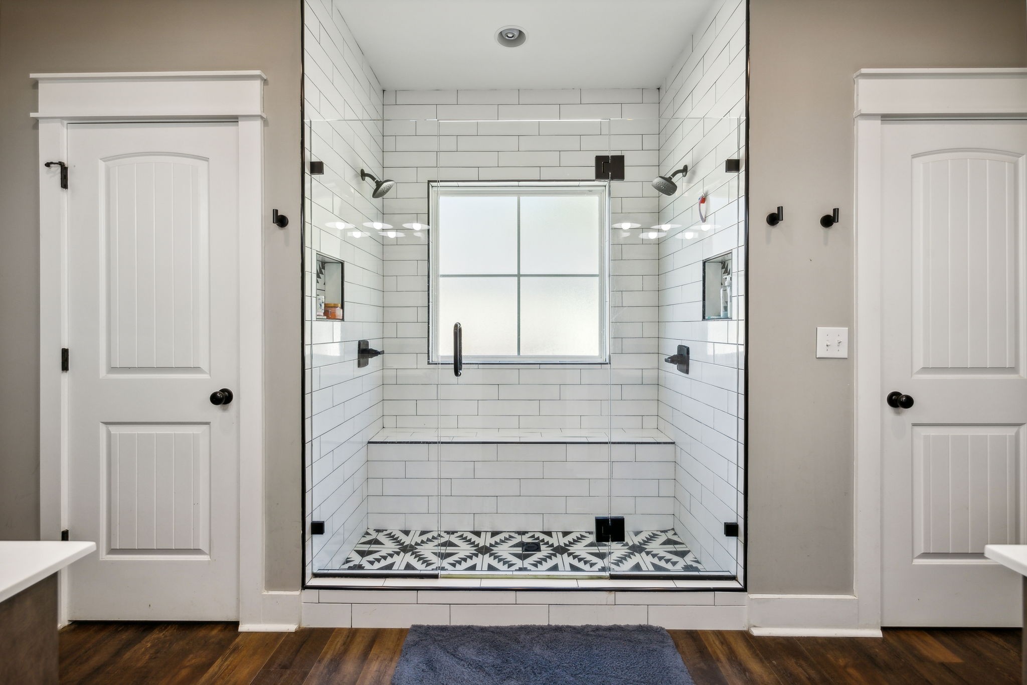 1338 Norton Road Manchester, TN 37355 - Photo 22 of 55 a bathroom with a glass shower door and a bathtub