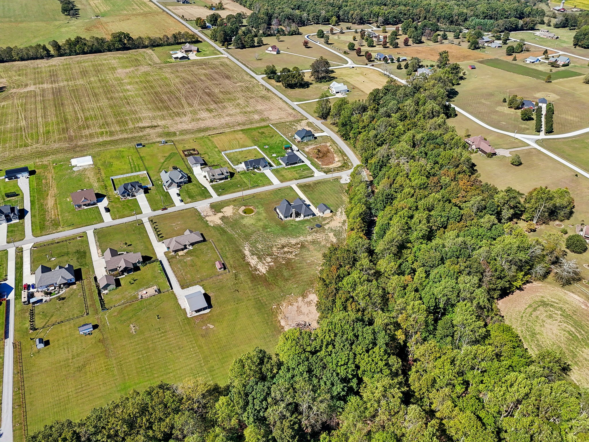 1338 Norton Road Manchester, TN 37355 - Photo 52 of 55 an aerial view of residential houses with outdoor space