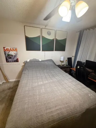 a view of a furniture in a room