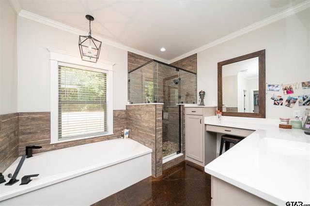 2151 Byrd Road Jacksonville, TX 75766 - Photo 24 of 40 a bathroom with a tub sink and mirror