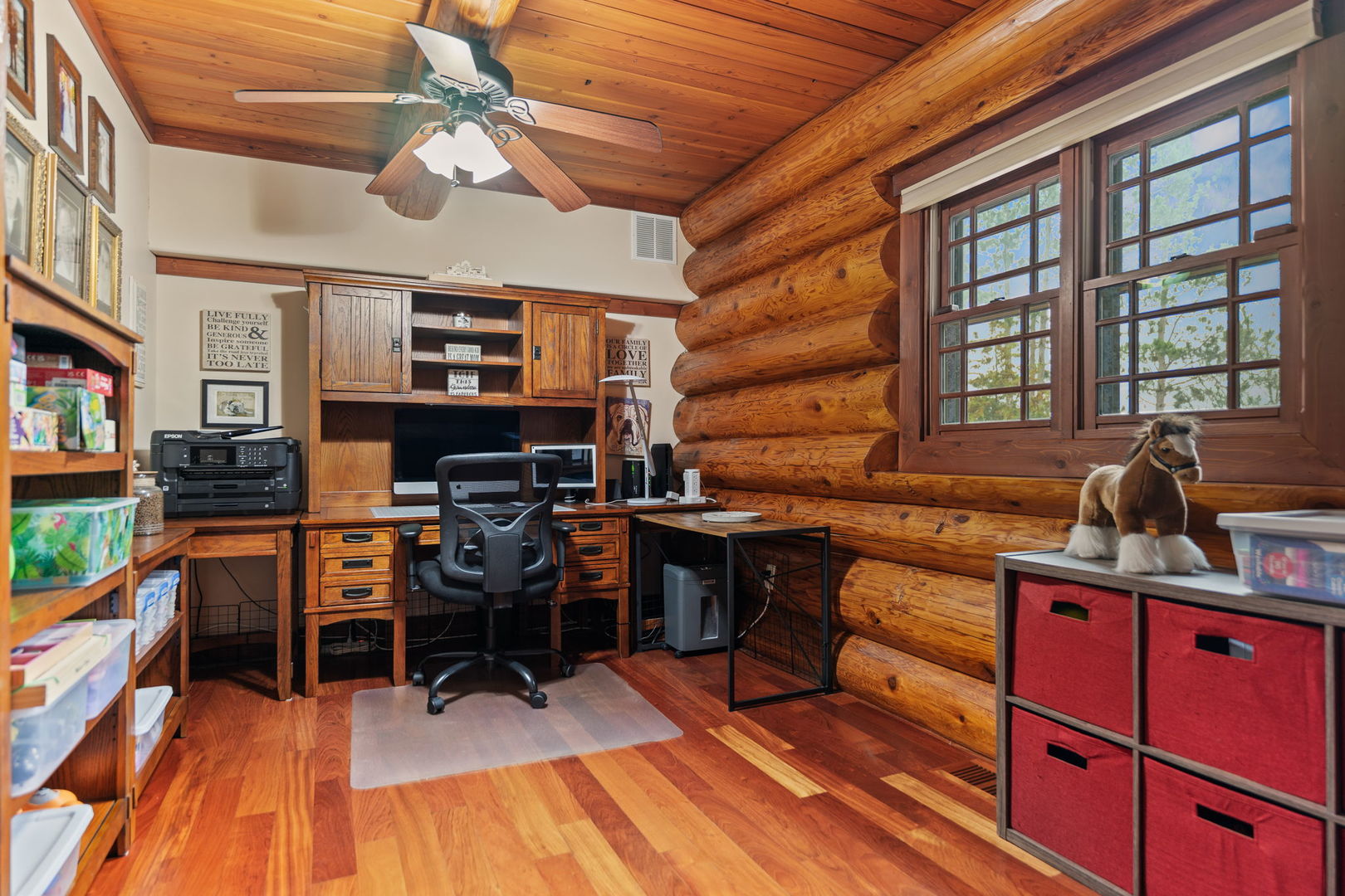 3317 South Country Club Road Woodstock, IL 60098 - Photo 14 of 43 a view of a workspace with furniture