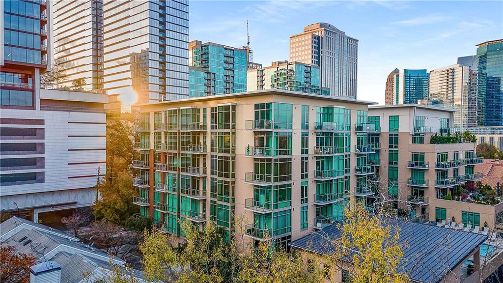 905 Juniper Street Northeast, Unit 705 Atlanta, GA 30309 - Photo 56 of 62 a front view of a building