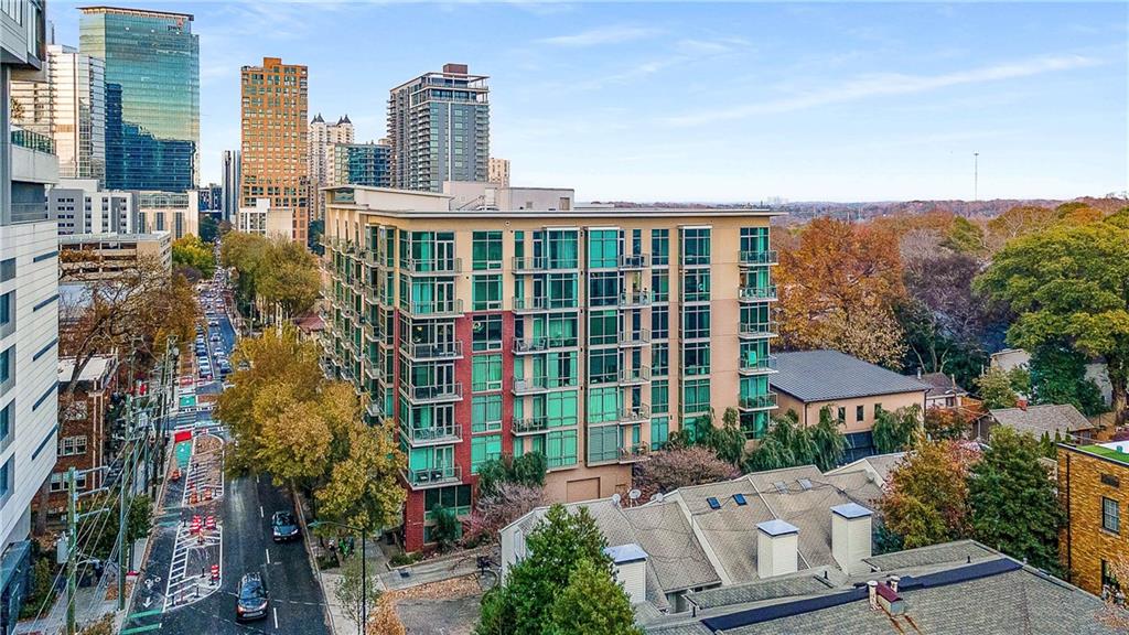 905 Juniper Street Northeast, Unit 705 Atlanta, GA 30309 - Photo 62 of 62 a view of a city with tall buildings