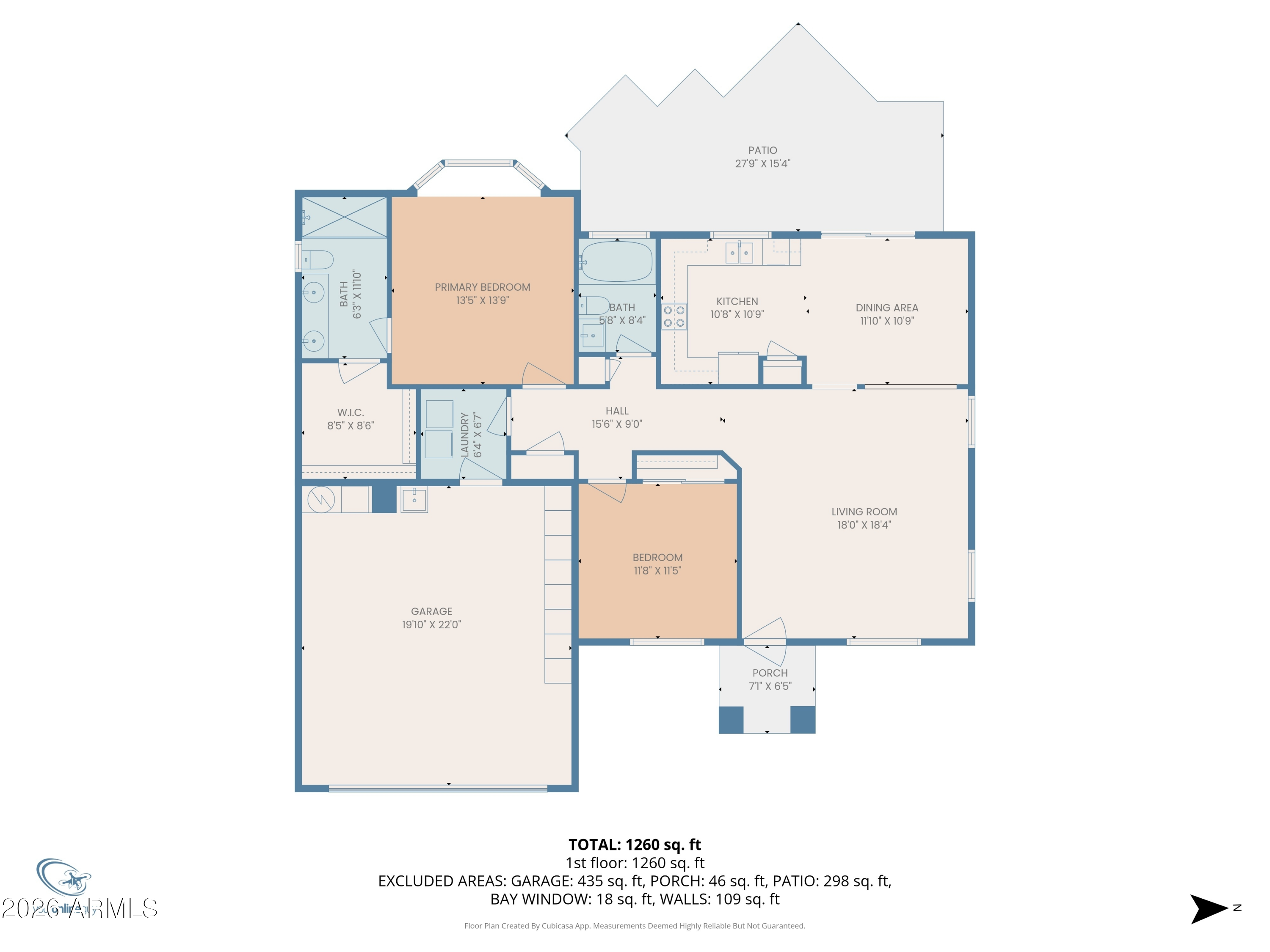 19760 North Los Altos Way Surprise, AZ 85374 - Photo 50 of 53 a picture of a floor plan