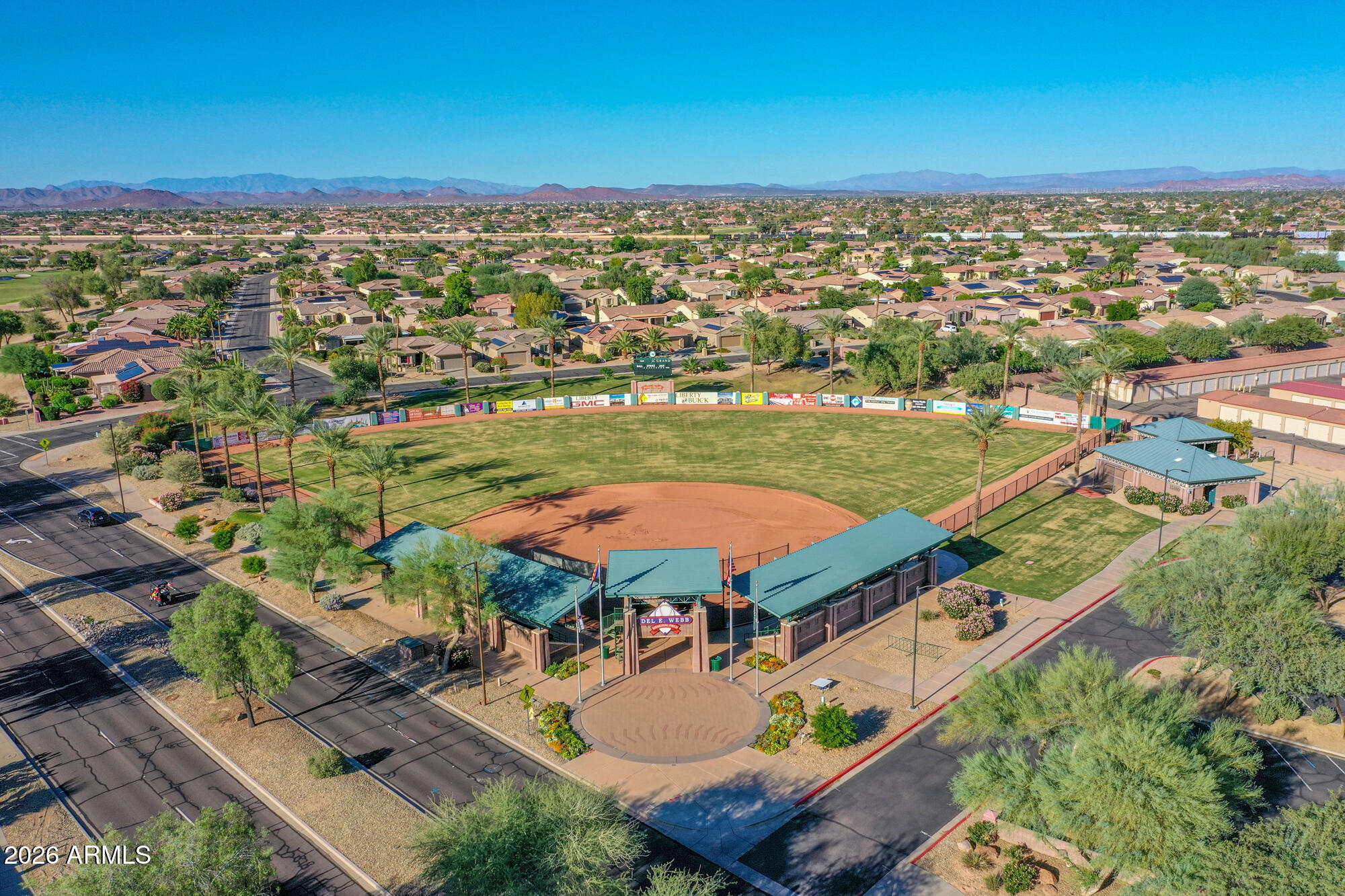 19760 North Los Altos Way Surprise, AZ 85374 - Photo 22 of 53 an aerial view of residential houses with outdoor space