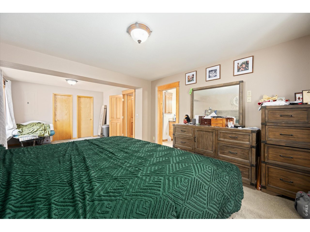 842 Unger Mountain Road Bellvue, CO 80512 - Photo 11 of 45 a bed room with a bed and a dresser