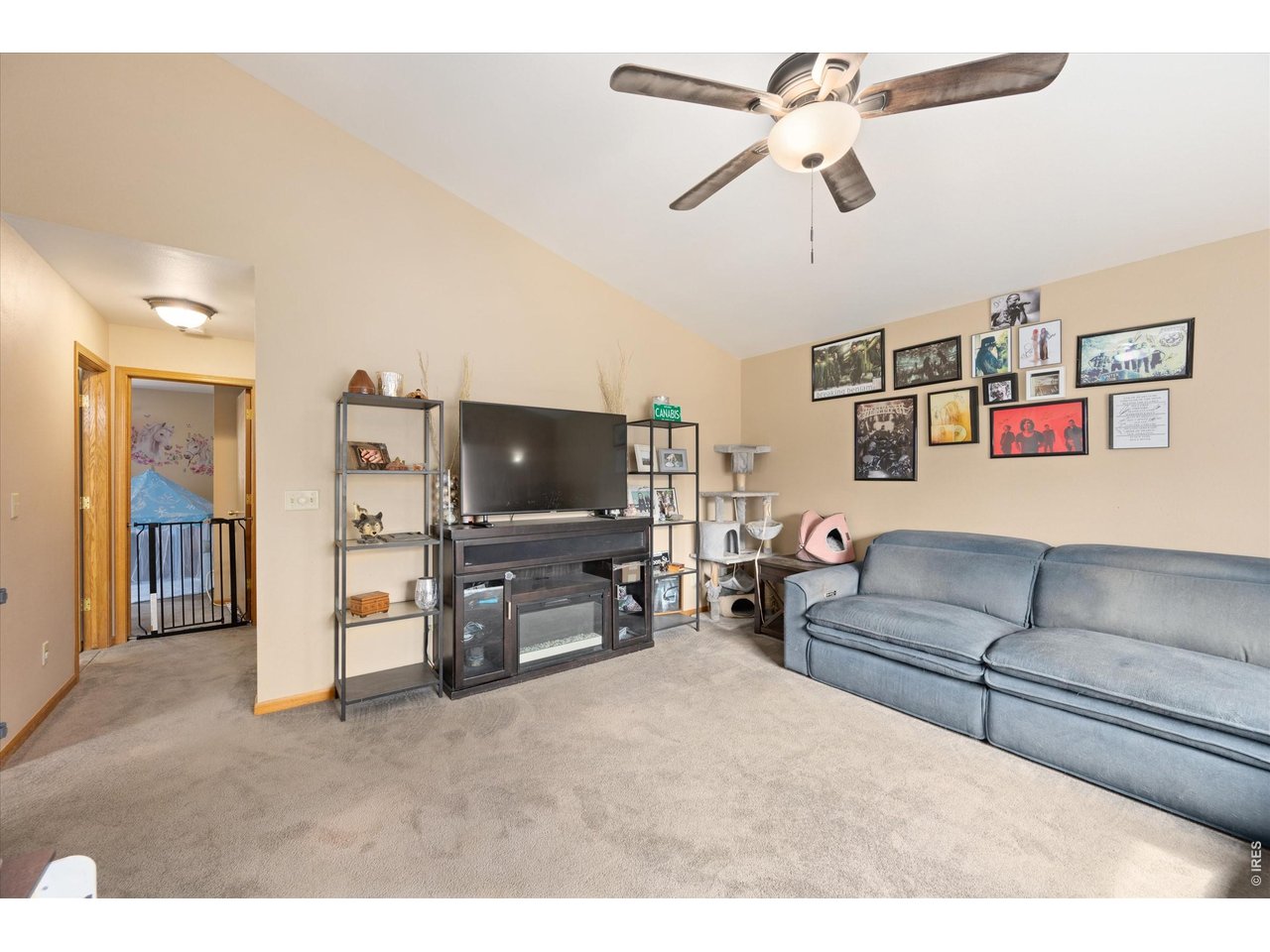 842 Unger Mountain Road Bellvue, CO 80512 - Photo 19 of 45 a living room with furniture and a flat screen tv