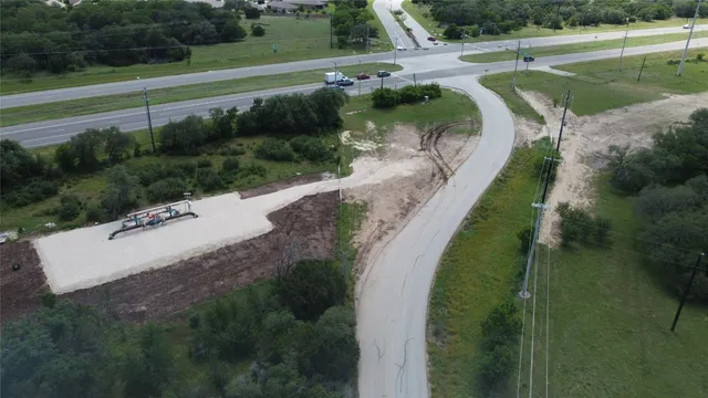 a view of a lake with a city