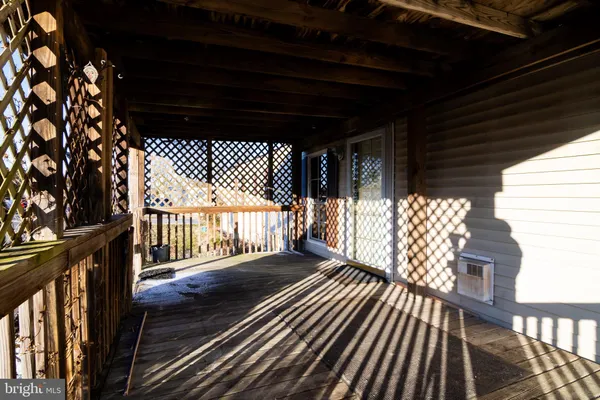 a view of a balcony