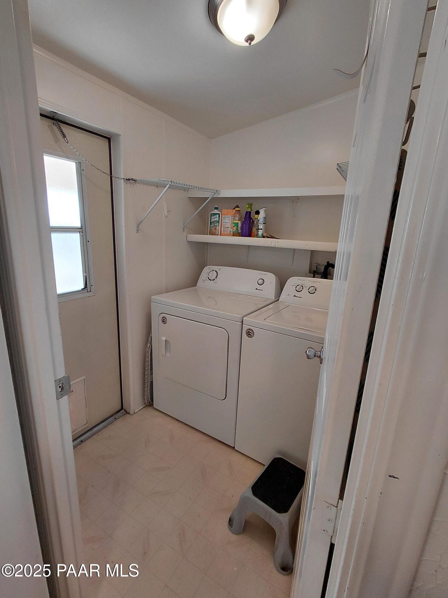 17351 East Bob White Road Mayer, AZ 86333 - Photo 42 of 54 a utility room with dryer and washer