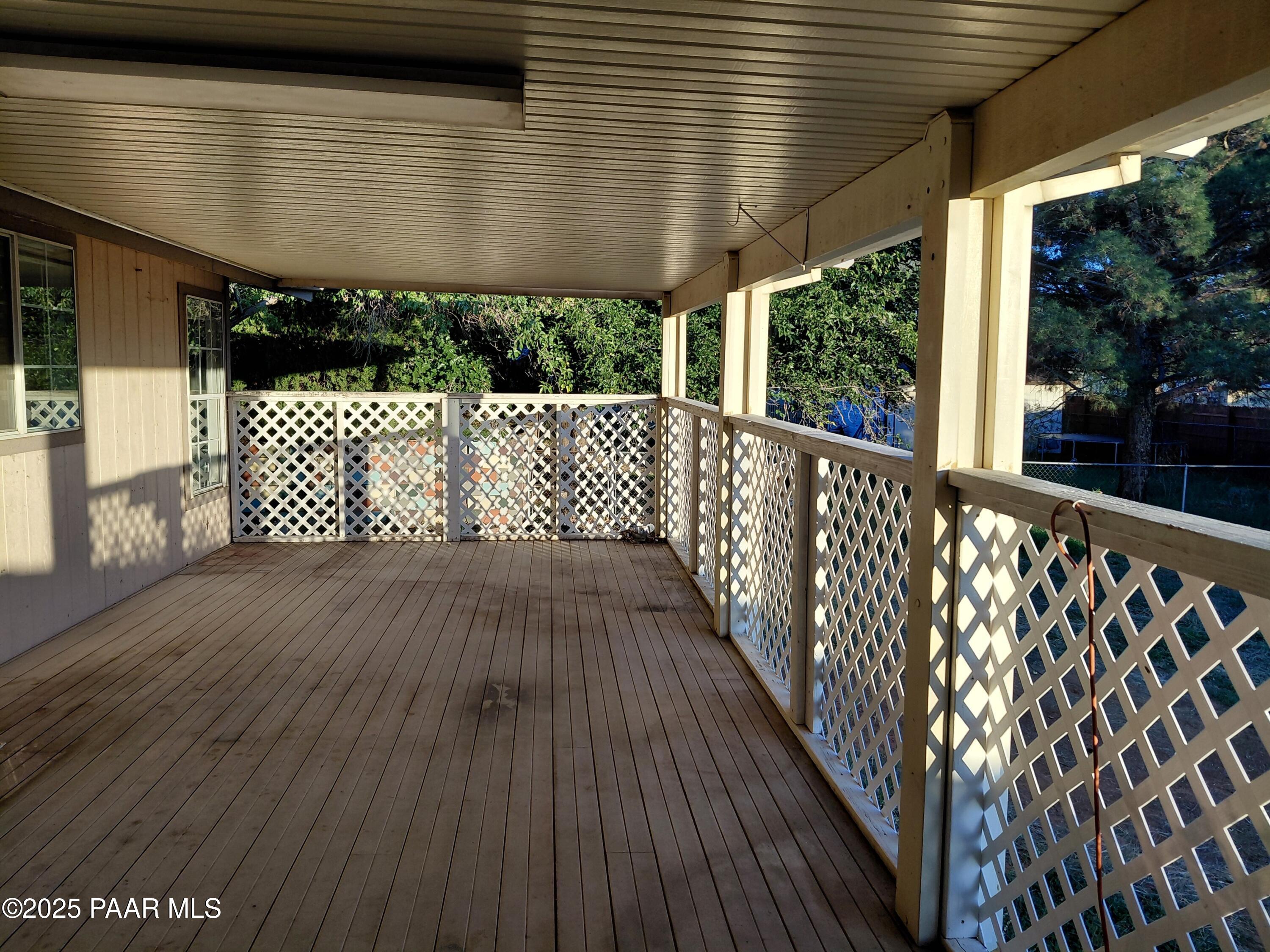 17351 East Bob White Road Mayer, AZ 86333 - Photo 45 of 54 a view of balcony with wooden floor