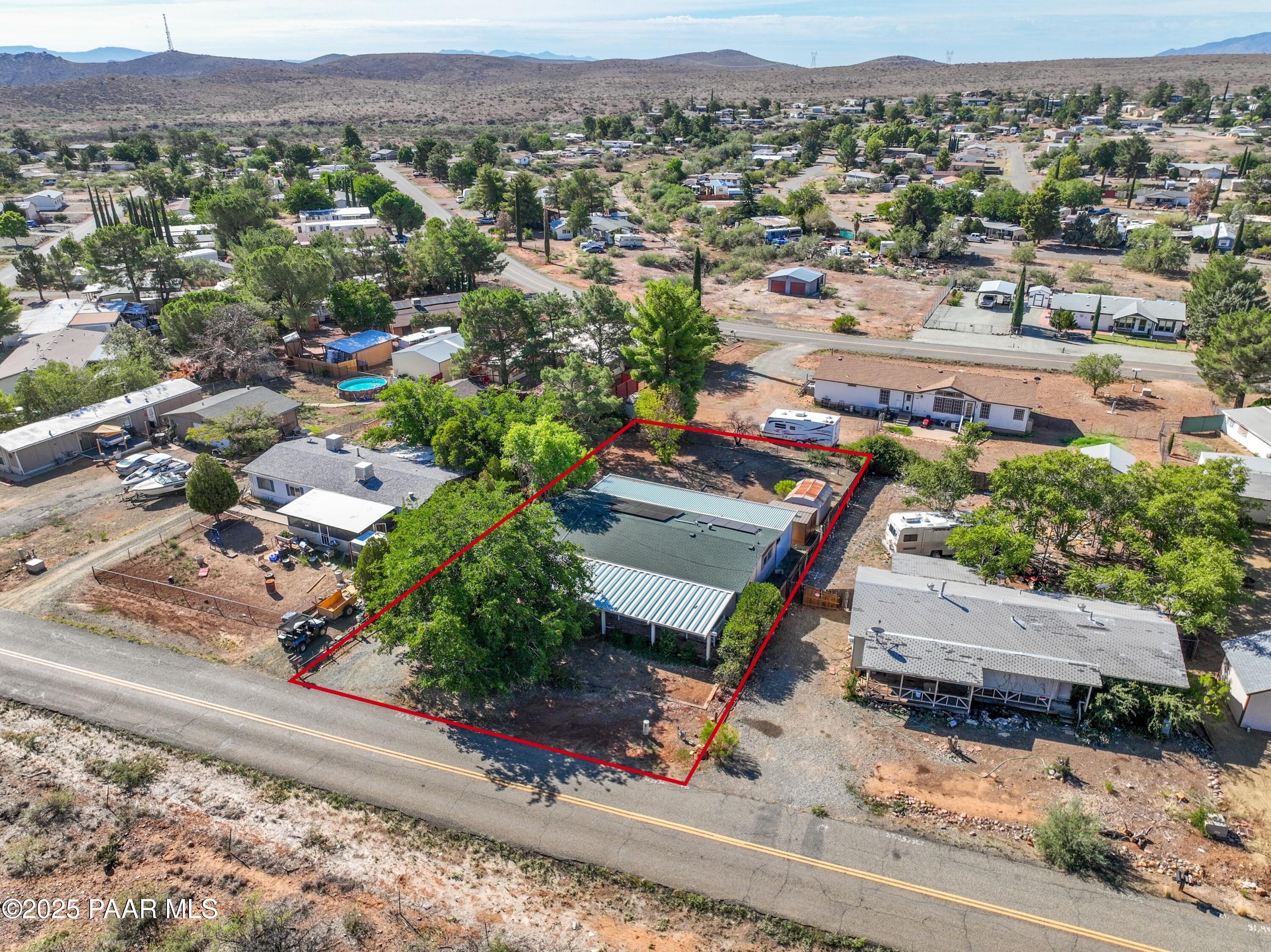17351 East Bob White Road Mayer, AZ 86333 - Photo 5 of 54 an aerial view of residential houses with outdoor space