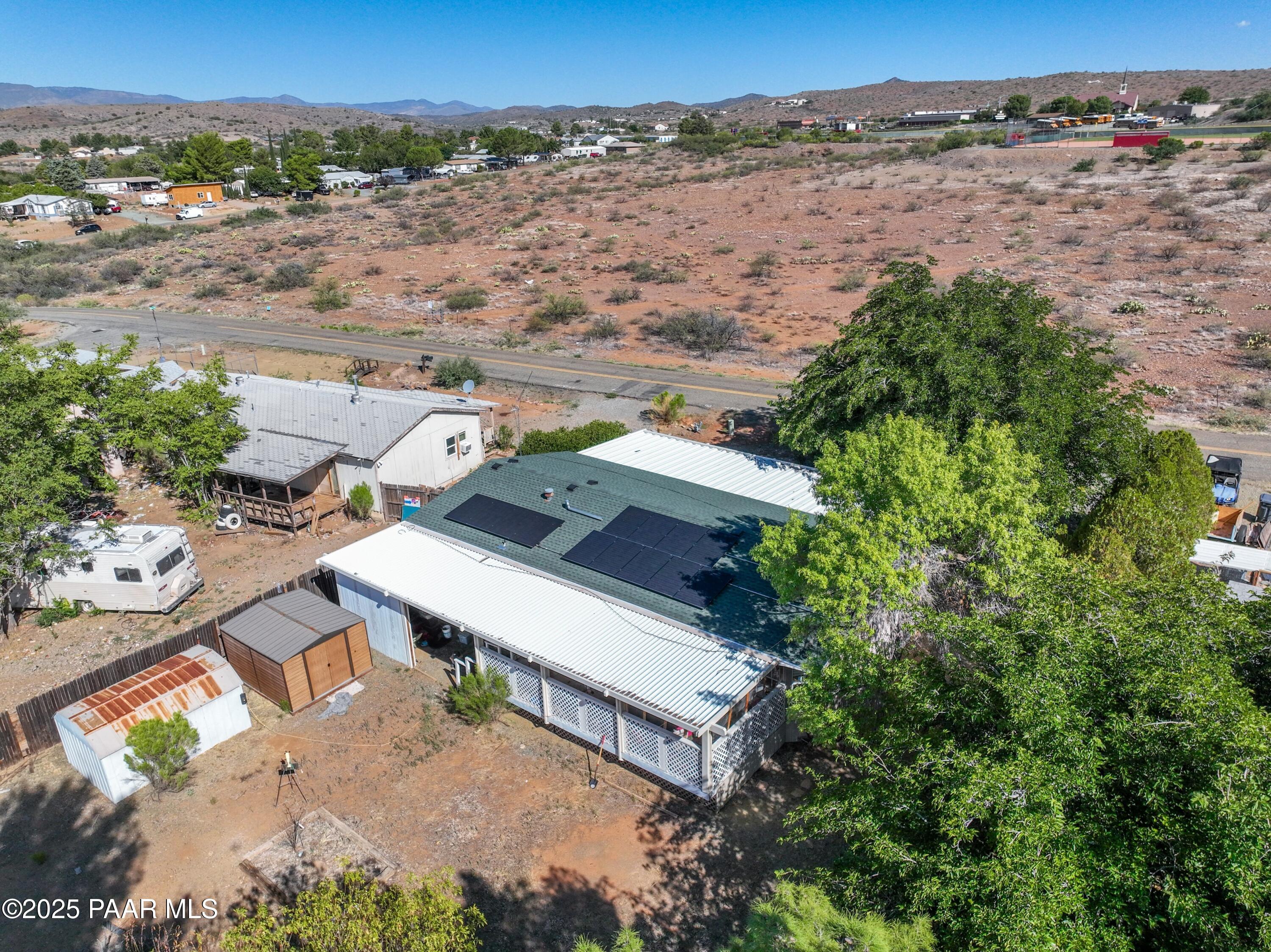 17351 East Bob White Road Mayer, AZ 86333 - Photo 54 of 54 an aerial view of a house with a yard