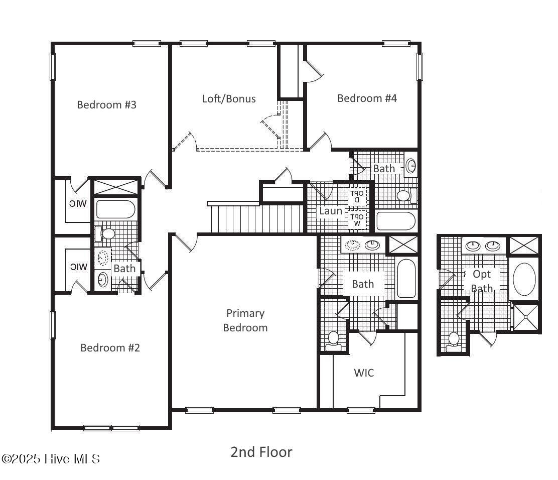 305 Frida Road New Bern, NC 28560 - Photo 52 of 53 upstairs floor plan
