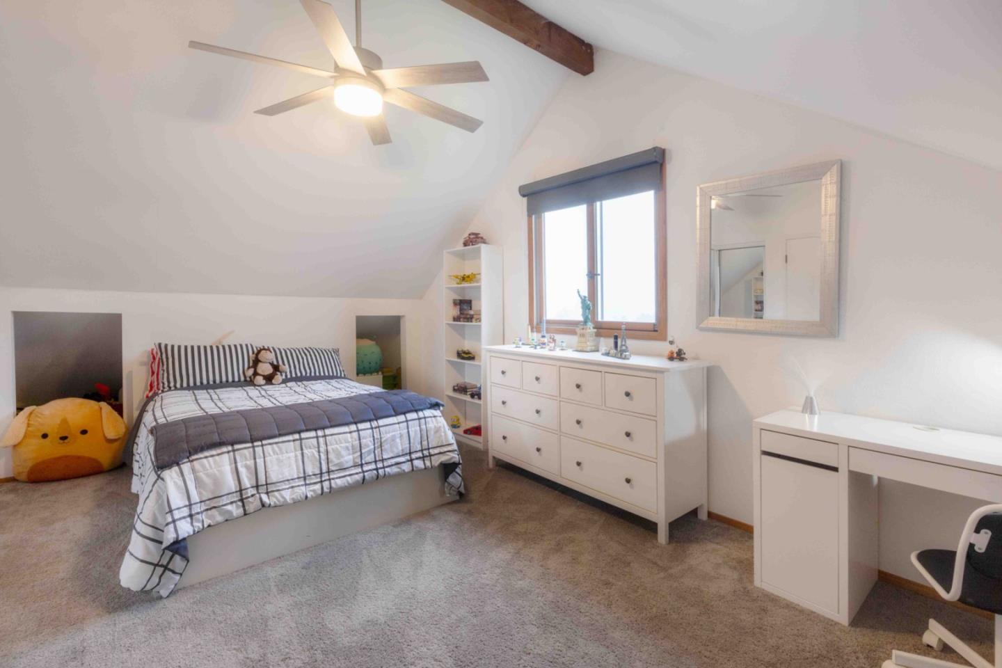 30 Ocean View Road Los Gatos, CA 95033 - Photo 16 of 40 a bed room with a bed and a window