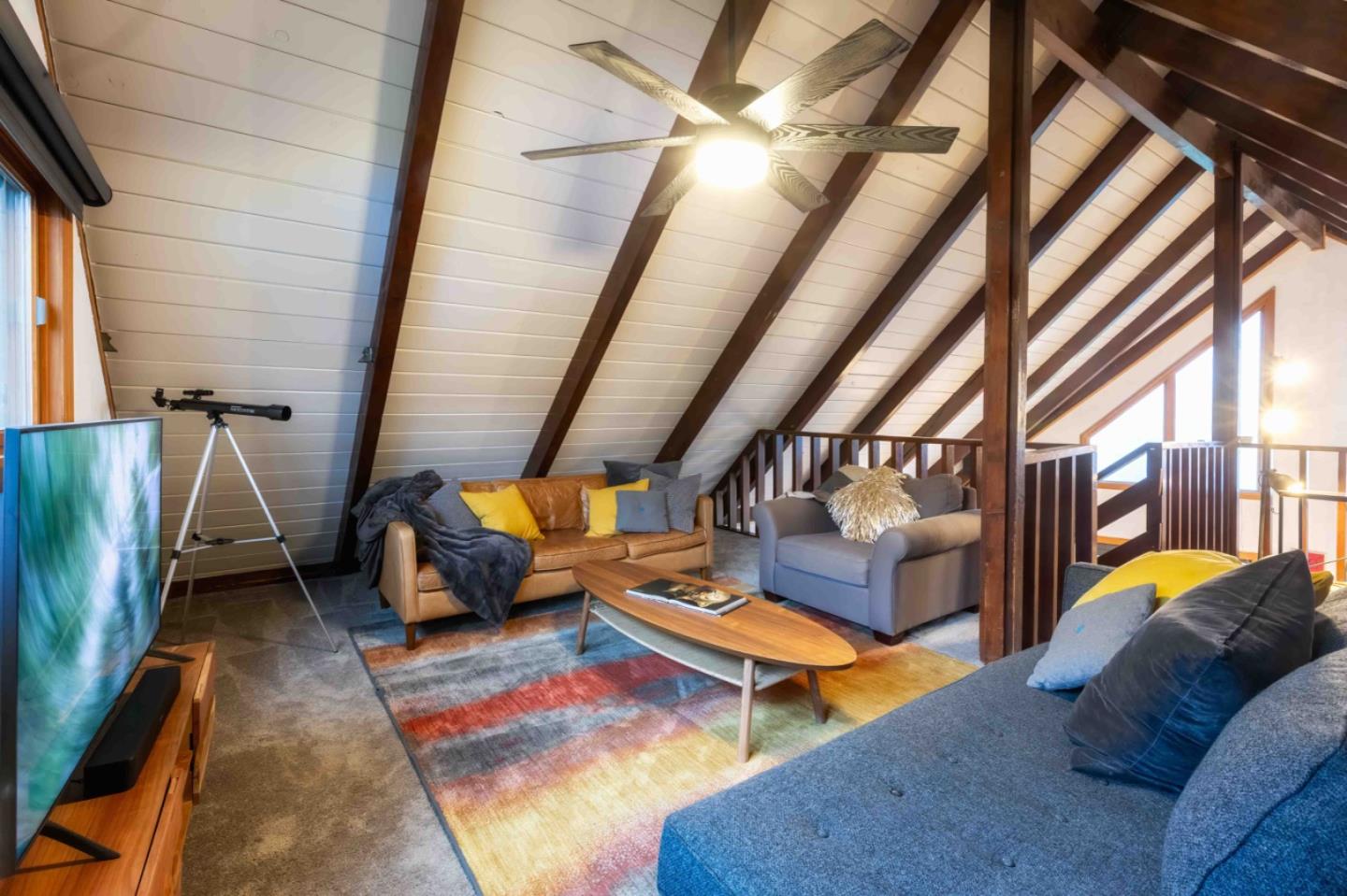 30 Ocean View Road Los Gatos, CA 95033 - Photo 19 of 40 a living room with furniture and a rug