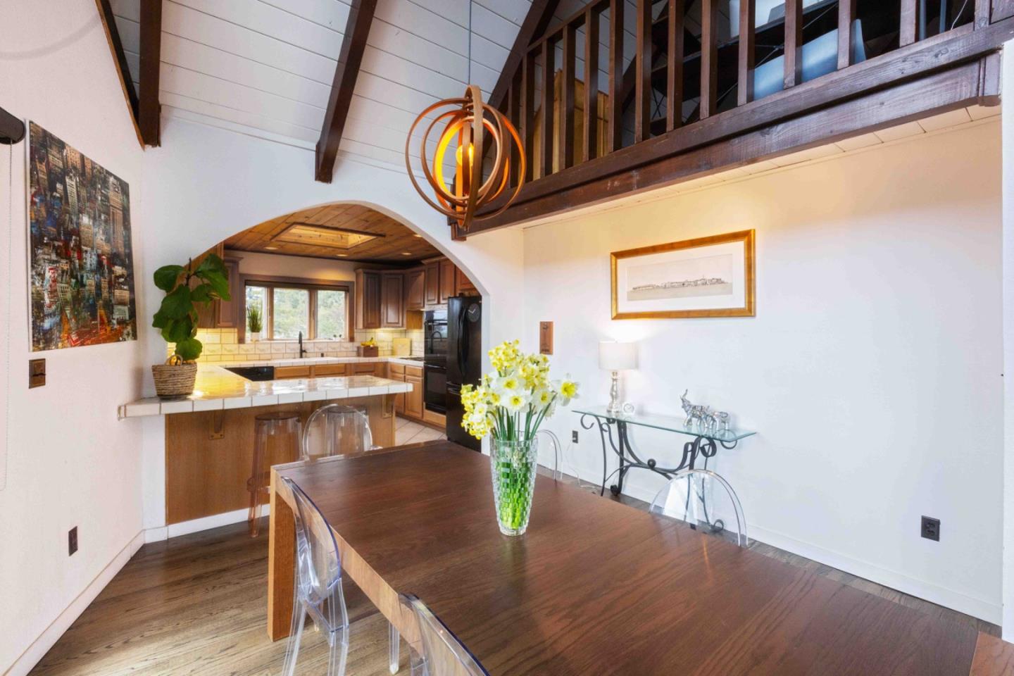 30 Ocean View Road Los Gatos, CA 95033 - Photo 5 of 40 a dining room with furniture and wooden floor
