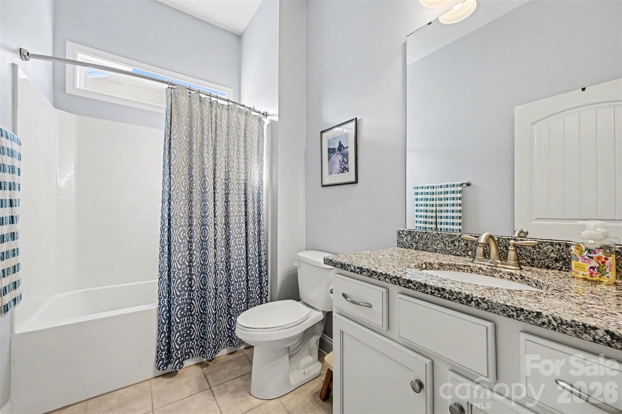 3059 Cricket Lane Lancaster, SC 29720 - Photo 14 of 32 a bathroom with a granite countertop sink toilet and shower