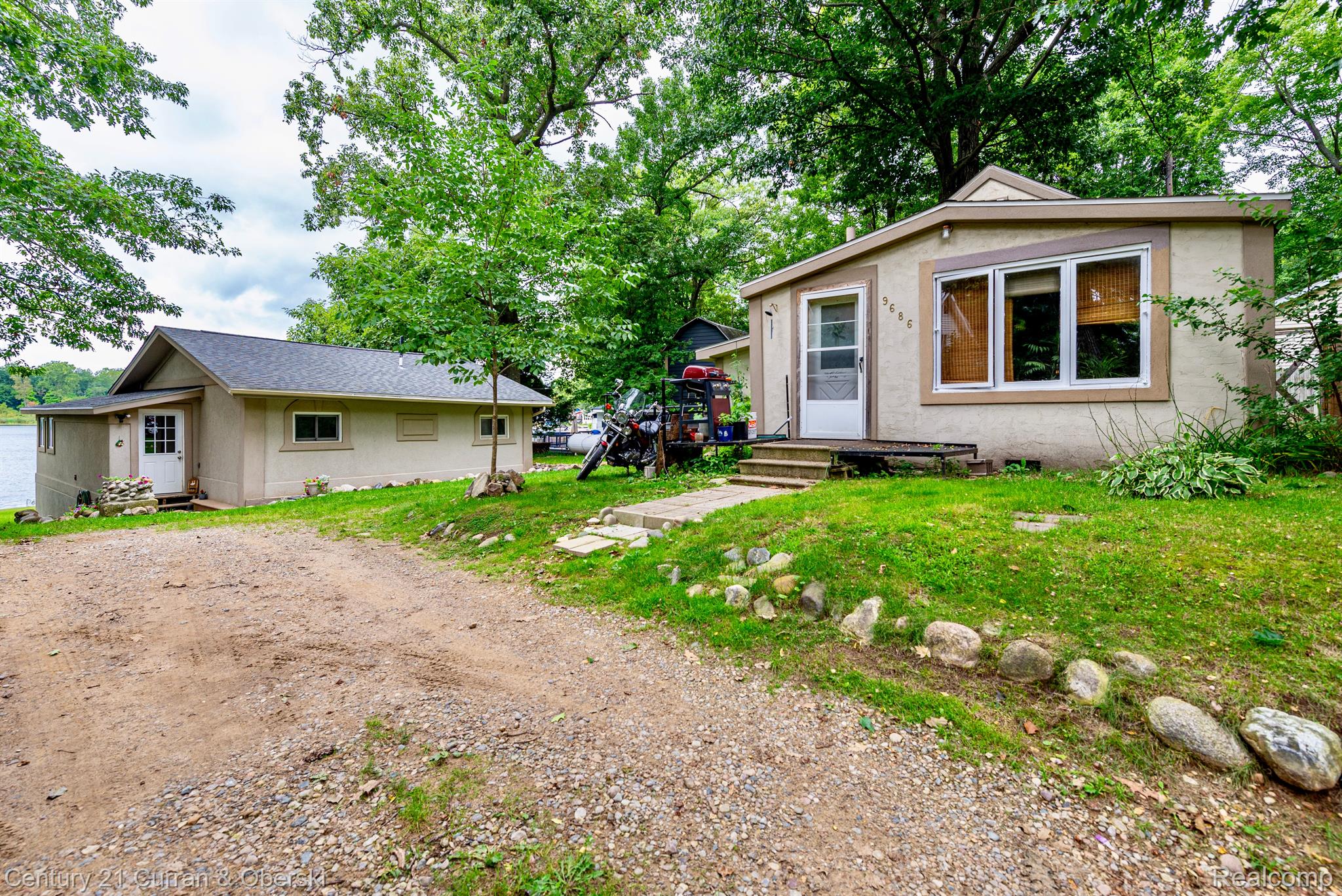 View of 9688 Boucher and 9686 Boucher Rd
