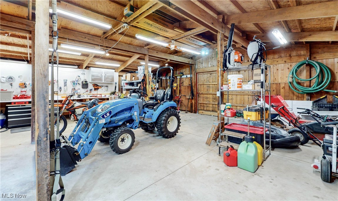 44001 Falls Road Hunting Valley, OH 44022 - Photo 42 of 43 A new concrete floor and lighting were added to the barn during its renovation in 2017 but the original wood walls were preserved. A perfectly blended space to use as best suits your dreams.