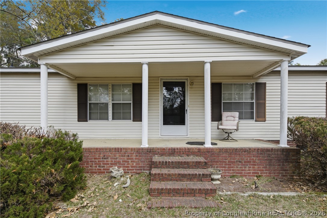 a front view of a house