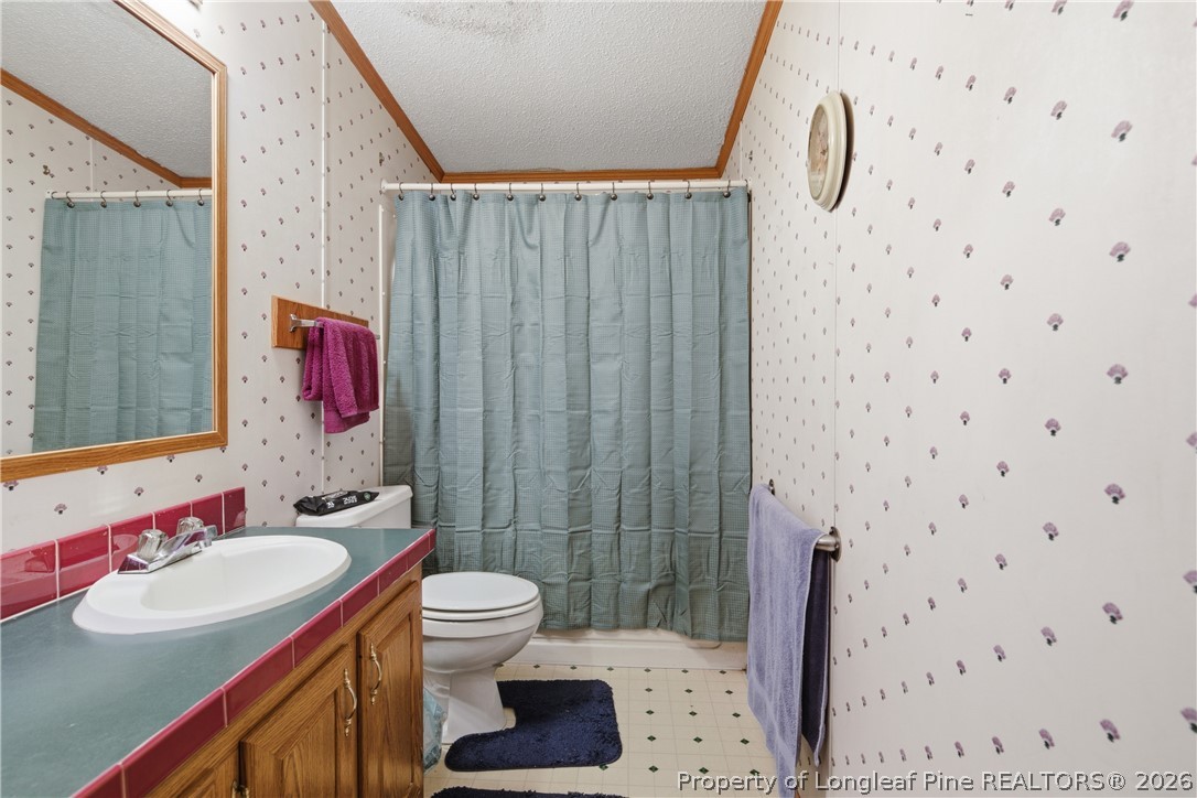 7307 Roslin Farm Road Hope Mills, NC 28348 - Photo 32 of 46 a bathroom with a sink toilet and shower