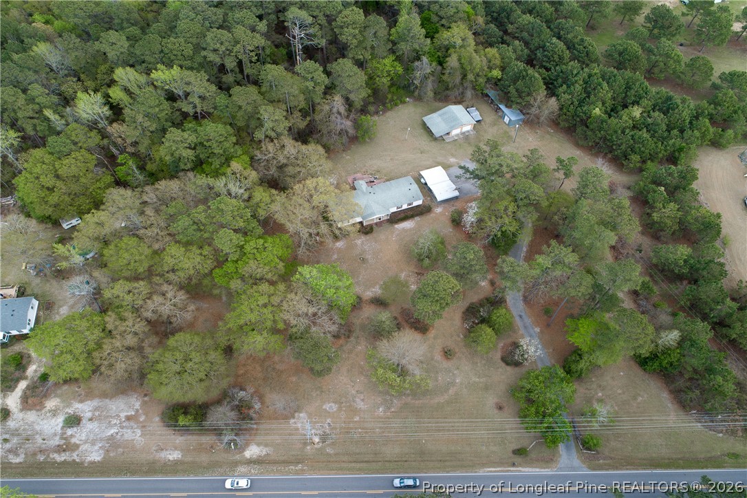 7307 Roslin Farm Road Hope Mills, NC 28348 - Photo 45 of 46 an aerial view of a residential houses with outdoor space