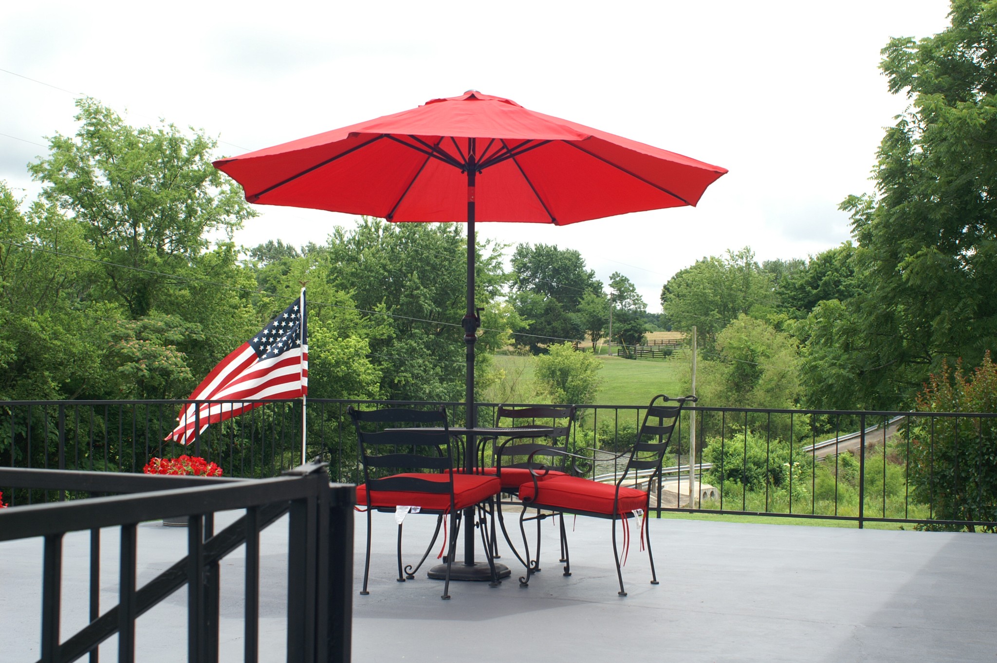 4765 Hickory Ridge Road Lebanon, TN 37087 - Photo 4 of 41 a view of a deck with furniture and a garden