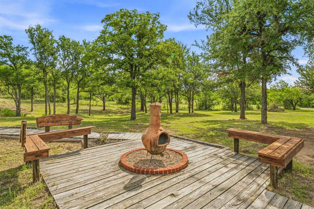 151 High Point Road Weatherford, TX 76088 - Photo 26 of 40 a swimming pool with outdoor seating and trees