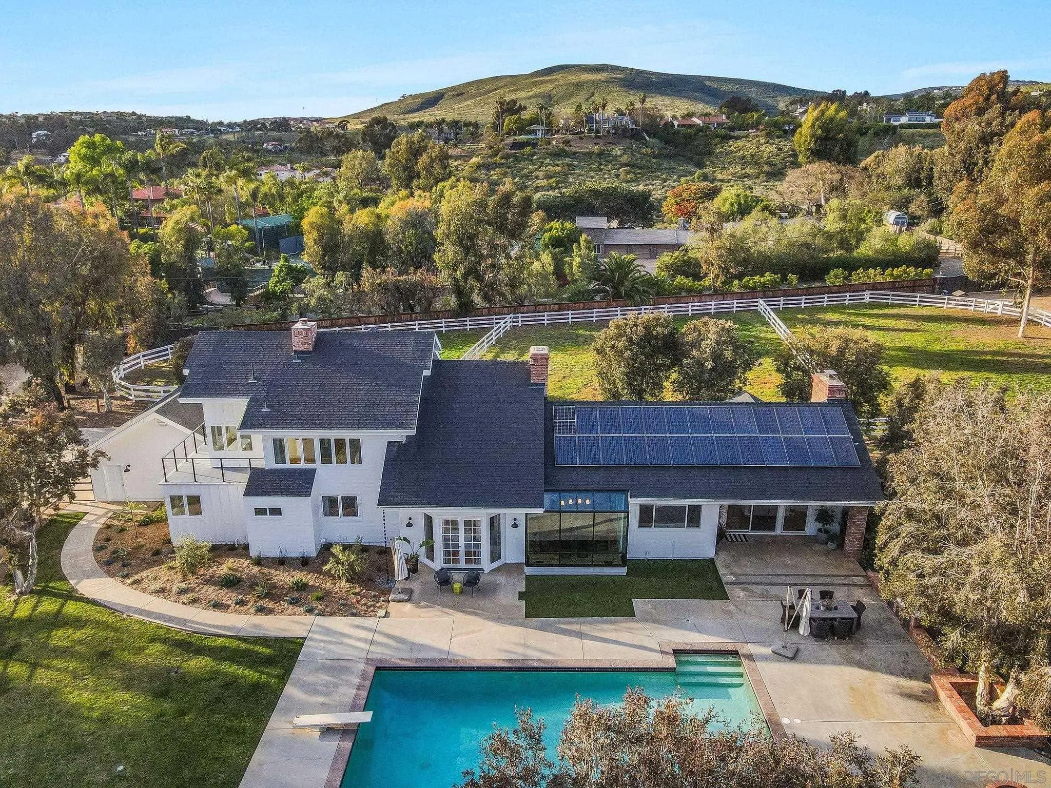 3355 Dove Hollow Road Encinitas, CA 92024 - Photo 29 of 37 an aerial view of residential houses with outdoor space and river