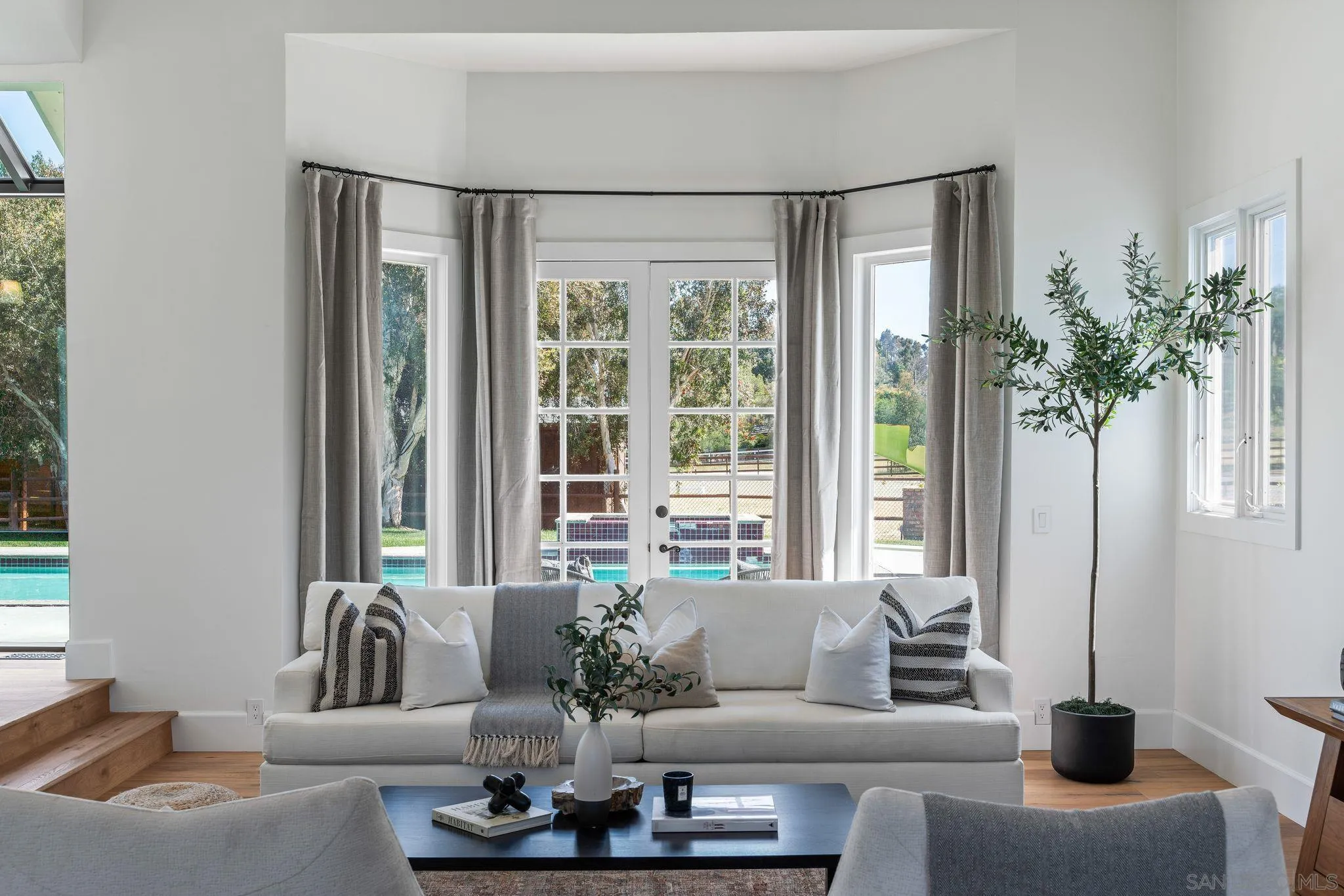 3355 Dove Hollow Road Encinitas, CA 92024 - Photo 5 of 37 a living room with furniture and a potted plant
