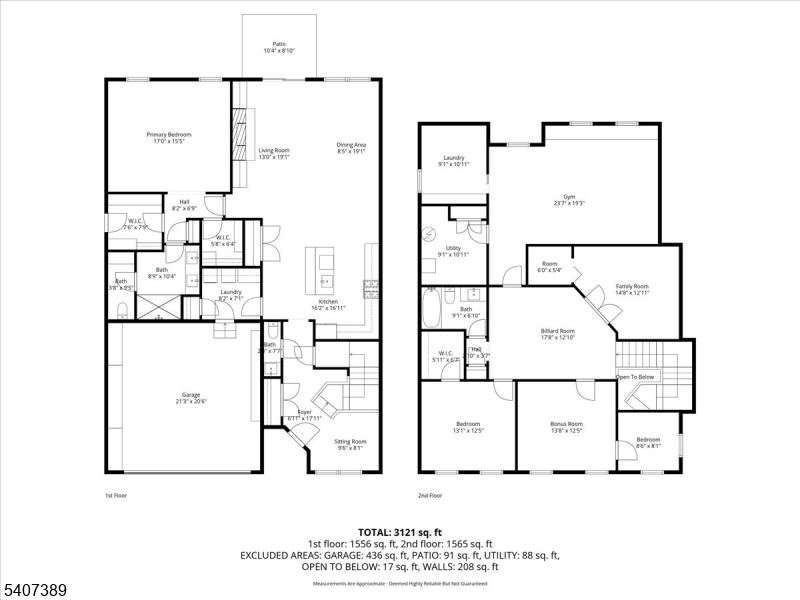 206 Echo Ridge Way, Unit 206 Mountainside, NJ 07092 - Photo 35 of 35 a picture of a floor plan
