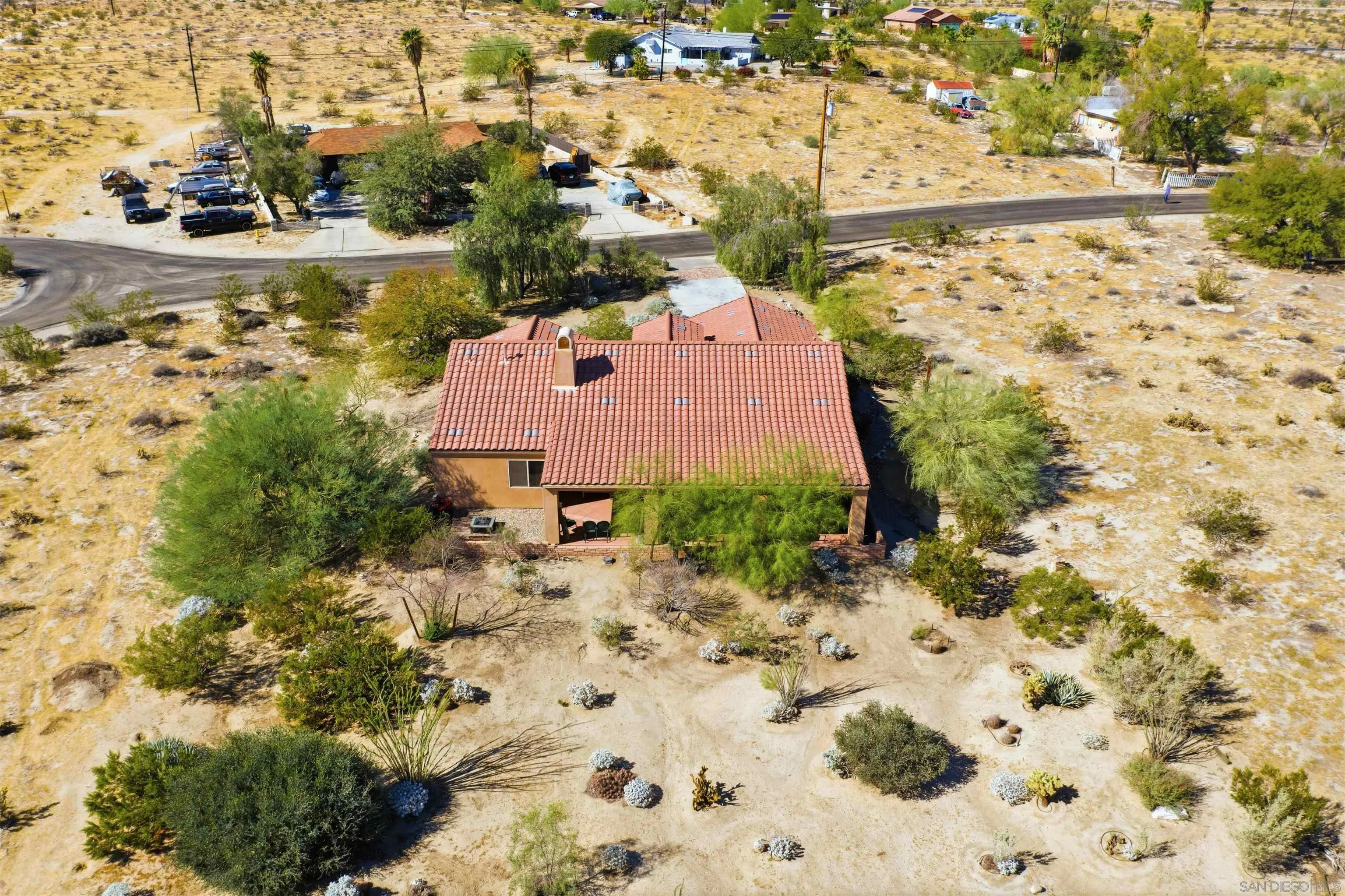 3277 Frying Pan Road Borrego Springs, CA 92004 - Photo 40 of 43 an aerial view of residential houses with outdoor space